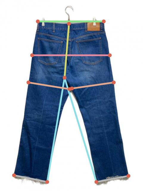 中古・古着通販】GUCCI (グッチ) カットオフデニムパンツ インディゴ