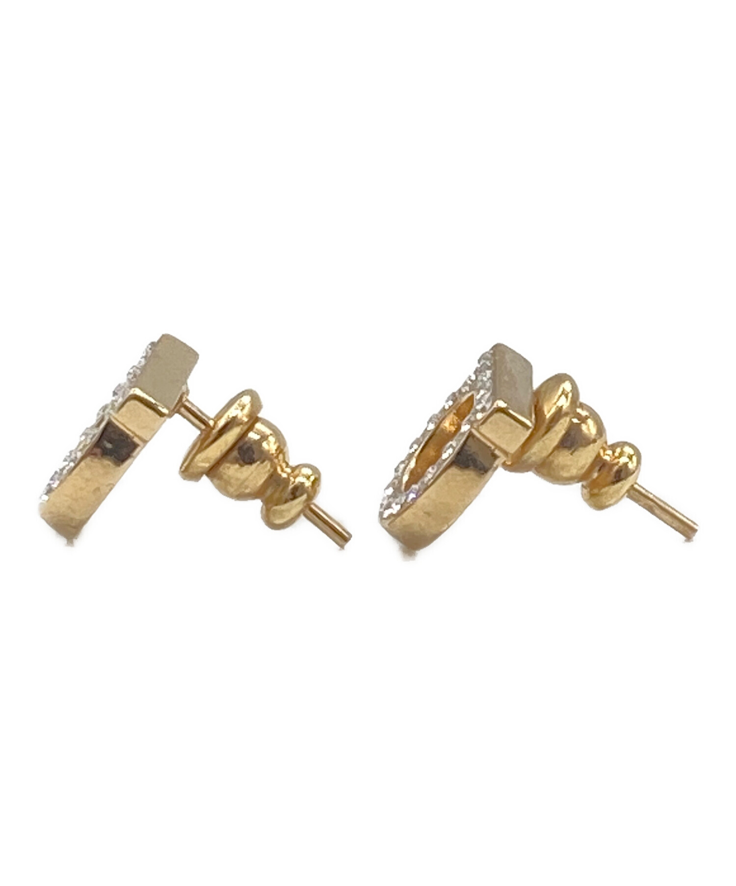 中古・古着通販】Ferragamo (フェラガモ) ガンチーニピアス ゴールド