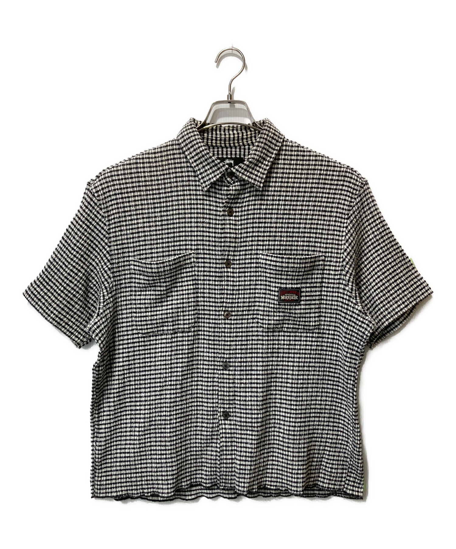 中古・古着通販】stussy (ステューシー) CRINKLED CHECK SS SHIRT