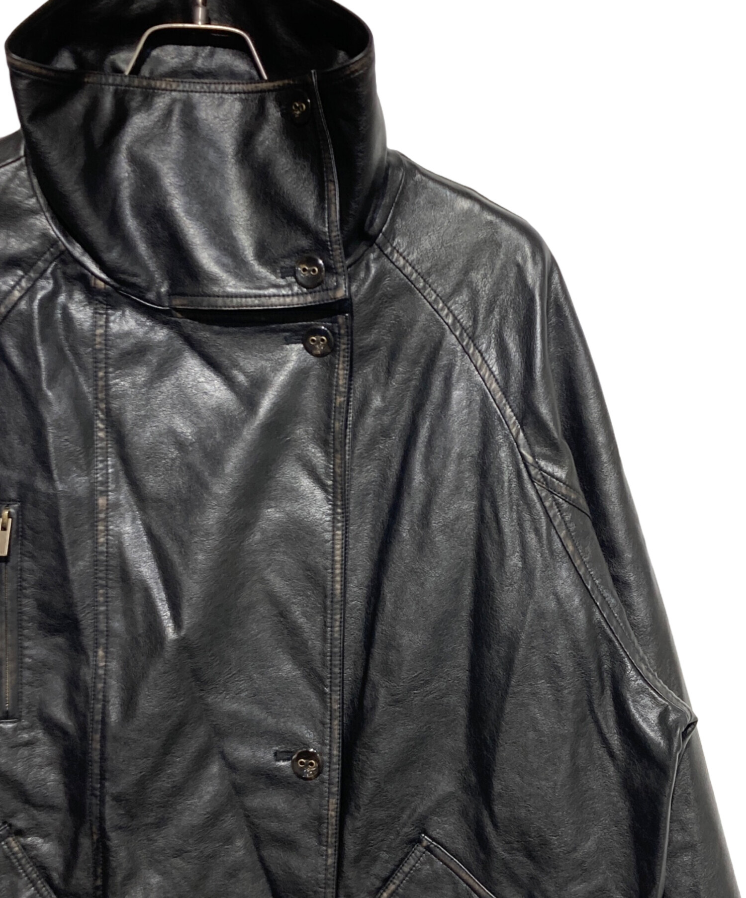 中古・古着通販】AMERI (アメリ) USED LIKE SYNTHETIC LEATHER JACKET