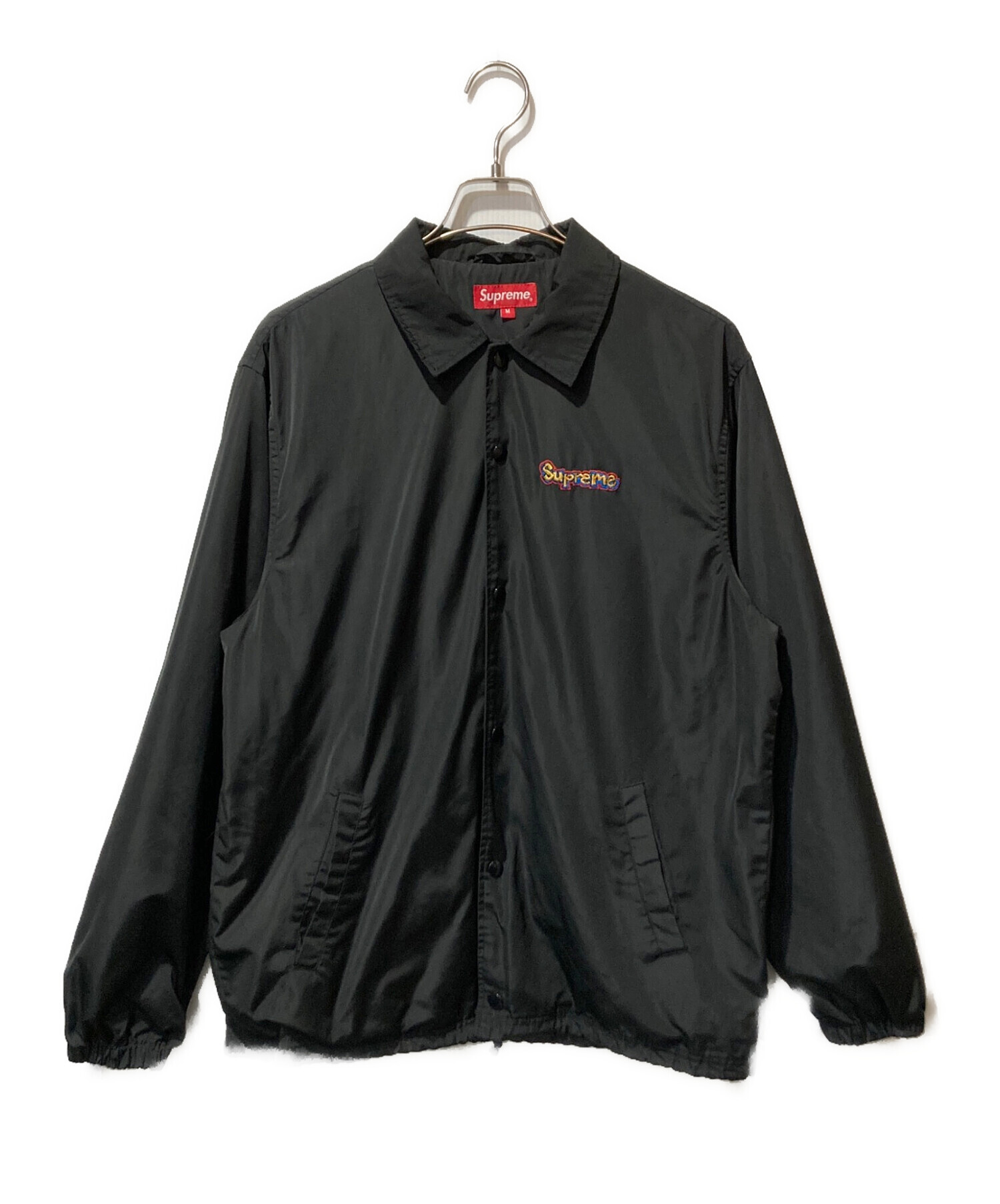 supreme Gonz コーデュロイジャケット シャツ ブラック 中古・古着通販】SUPREME (シュプリーム) Gonz Logo Coach jacket