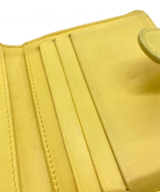中古・古着通販】CHANEL (シャネル) マトラッセ 三つ折り財布 イエロー
