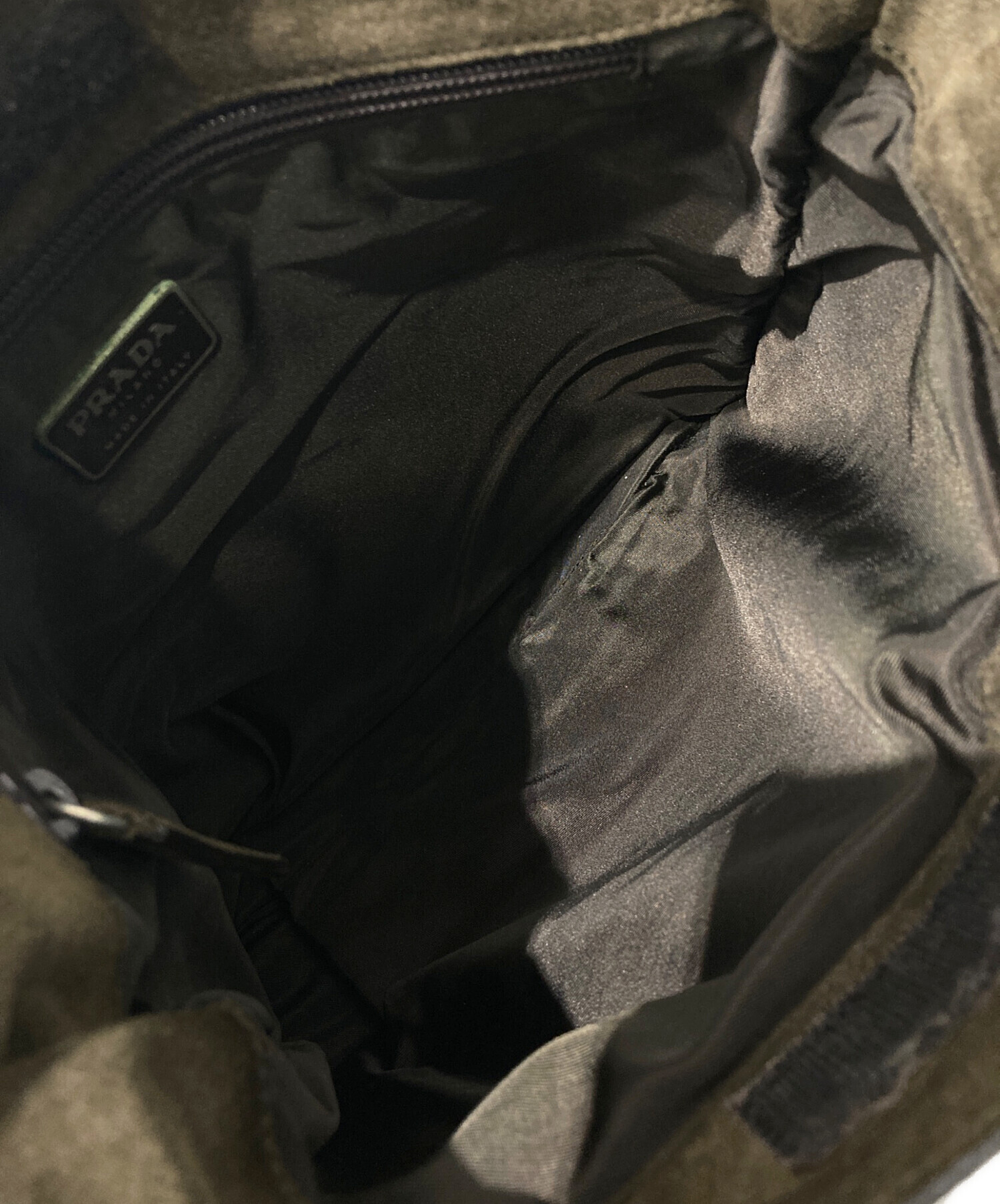 中古・古着通販】PRADA (プラダ) スエードレザー ショルダーバッグ