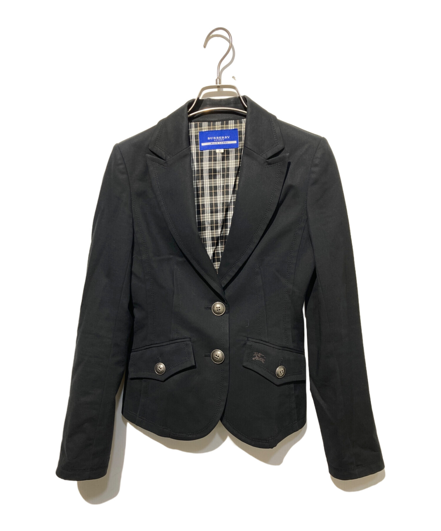 美品 BURBERRY BLUE LABEL ジャケット レディース ブラック 中古・古着通販】BURBERRY BLUE LABEL (バーバリー ブルー レーベル
