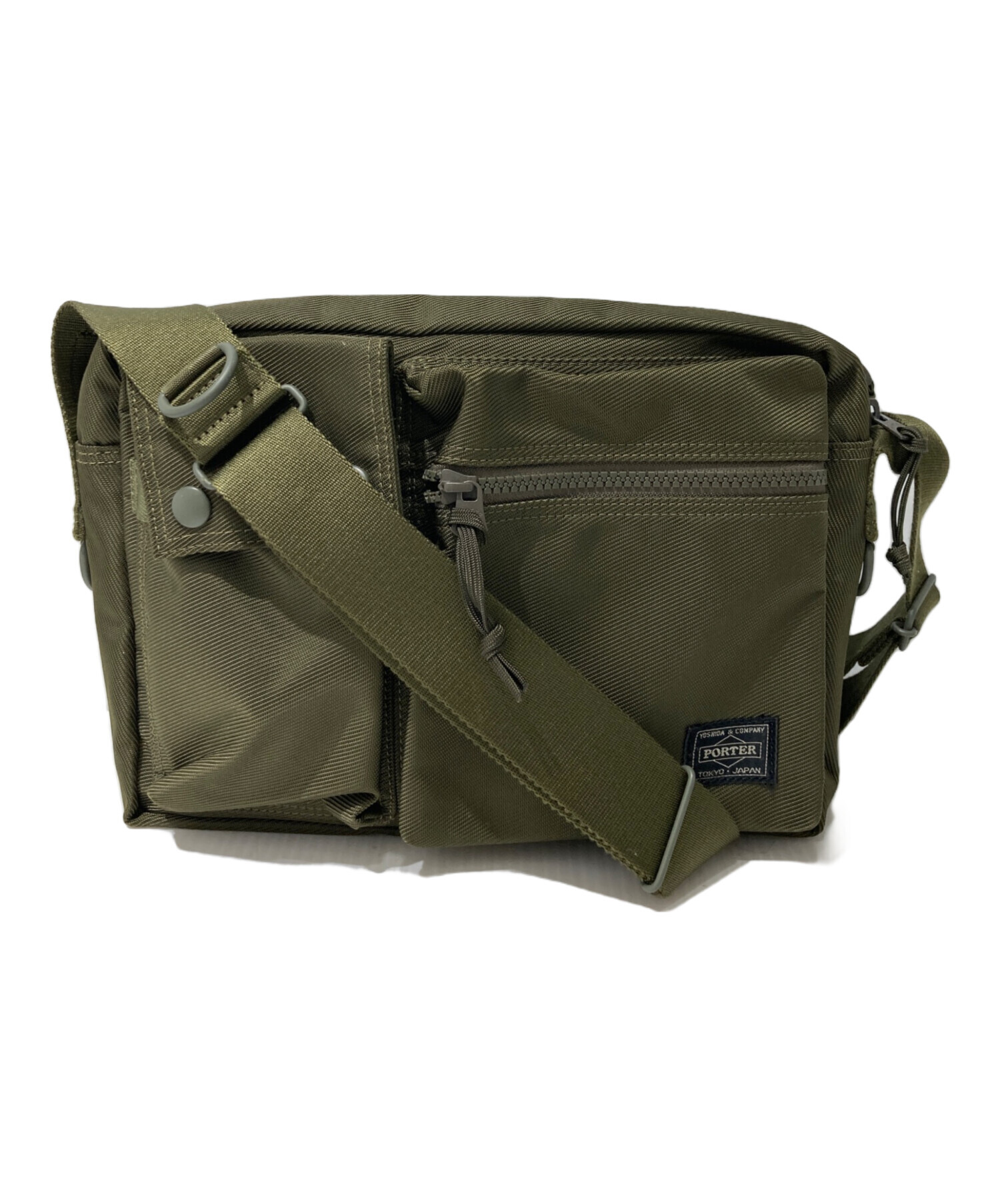 中古・古着通販】PORTER (ポーター) ショルダーバッグ カーキ 