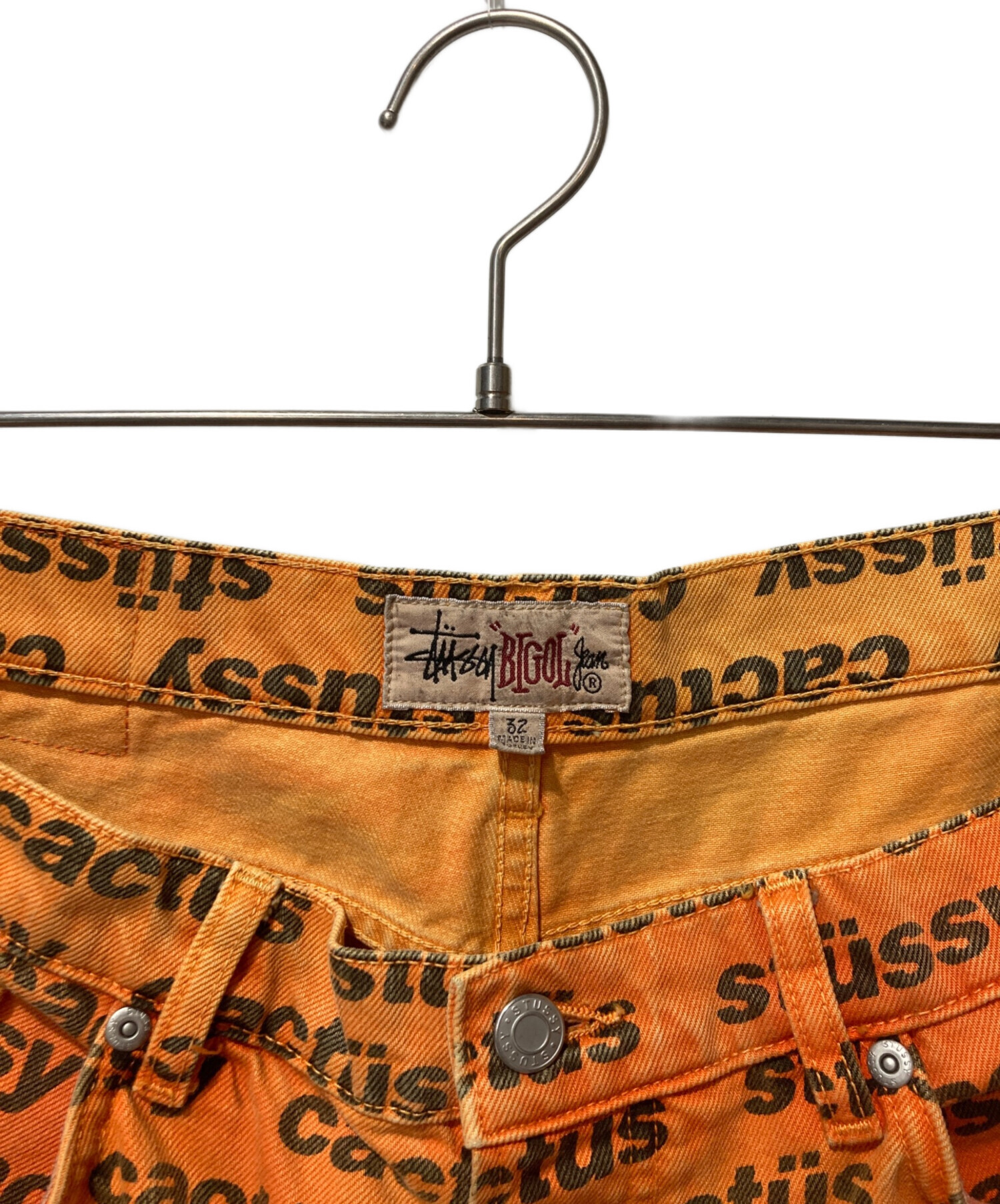 中古・古着通販】stussy (ステューシー) BIG OL JEAN オレンジ サイズ 