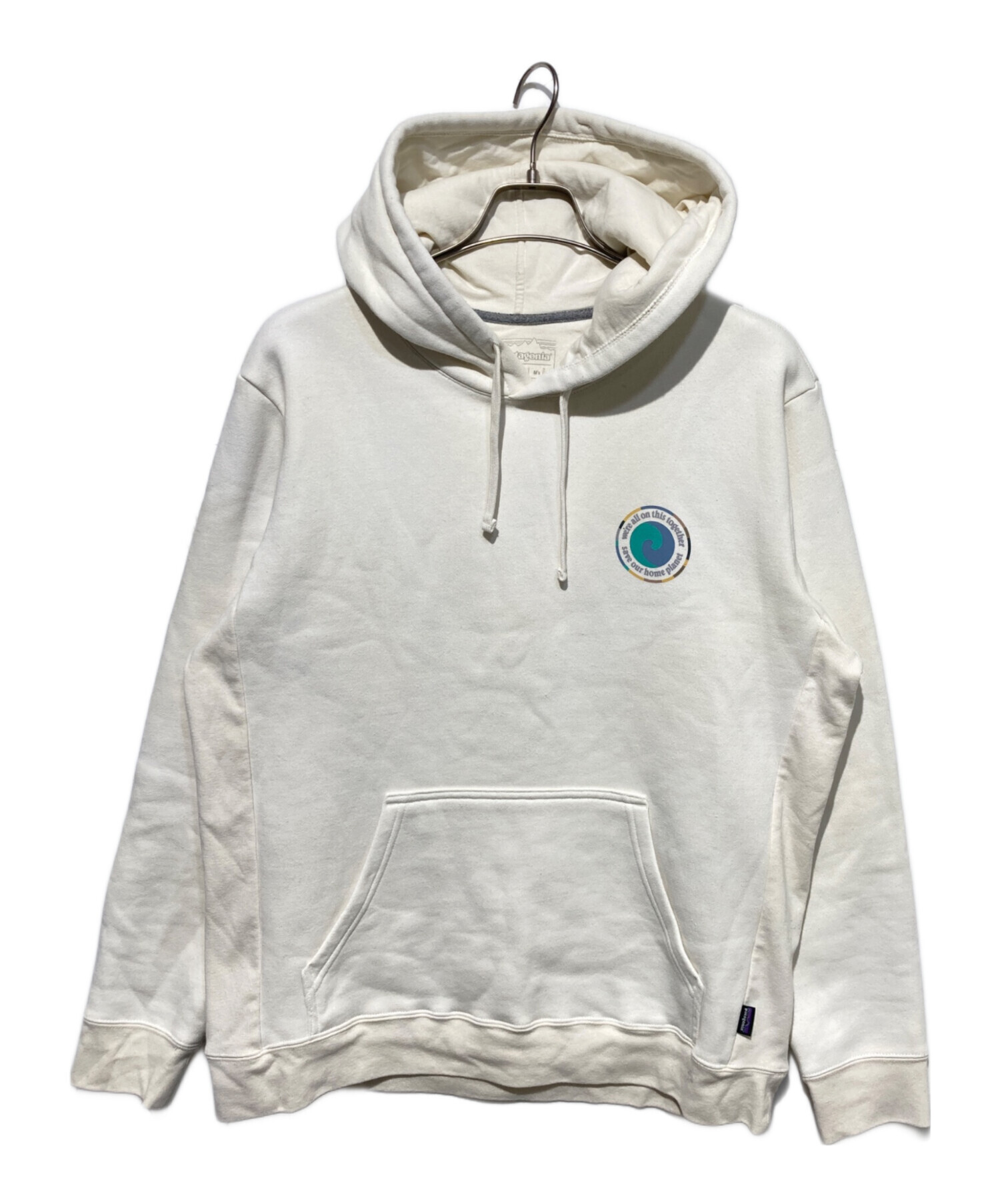 Patagonia パタゴニア パーカー フーディ白　ホワイト メンズS 中古・古着通販】Patagonia (パタゴニア) パーカー ホワイト サイズ:L