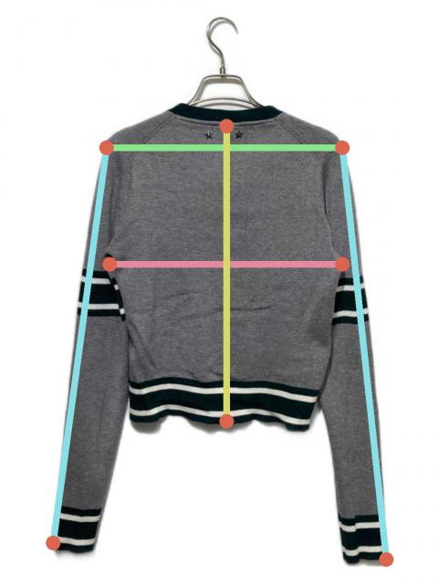 中古・古着通販】Bibiy. (ビビィ) B.CLUB TIE CARDIGAN グレー サイズ