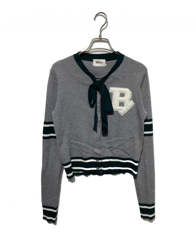 【正規品】Bibiy. B. CLUB TIE CARDIGAN ニット 中古・古着通販】Bibiy. (ビビィ) B.CLUB TIE CARDIGAN グレー サイズ