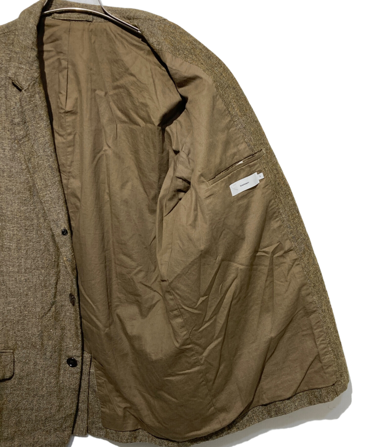 中古・古着通販】Graphpaper (グラフペーパー) TWEED KIBATA JACKET