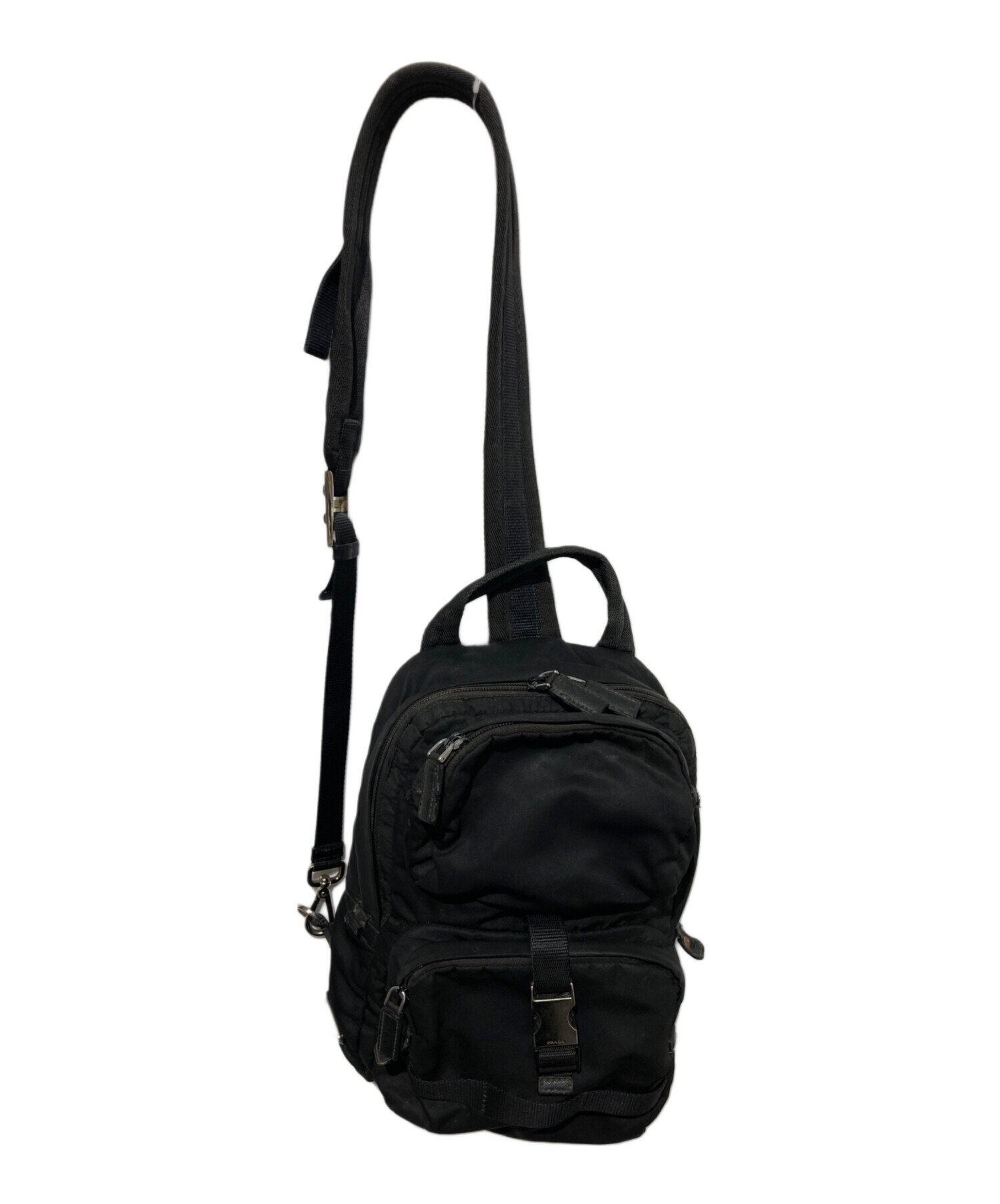 中古・古着通販】PRADA (プラダ) ナイロンボディバッグ ブラック