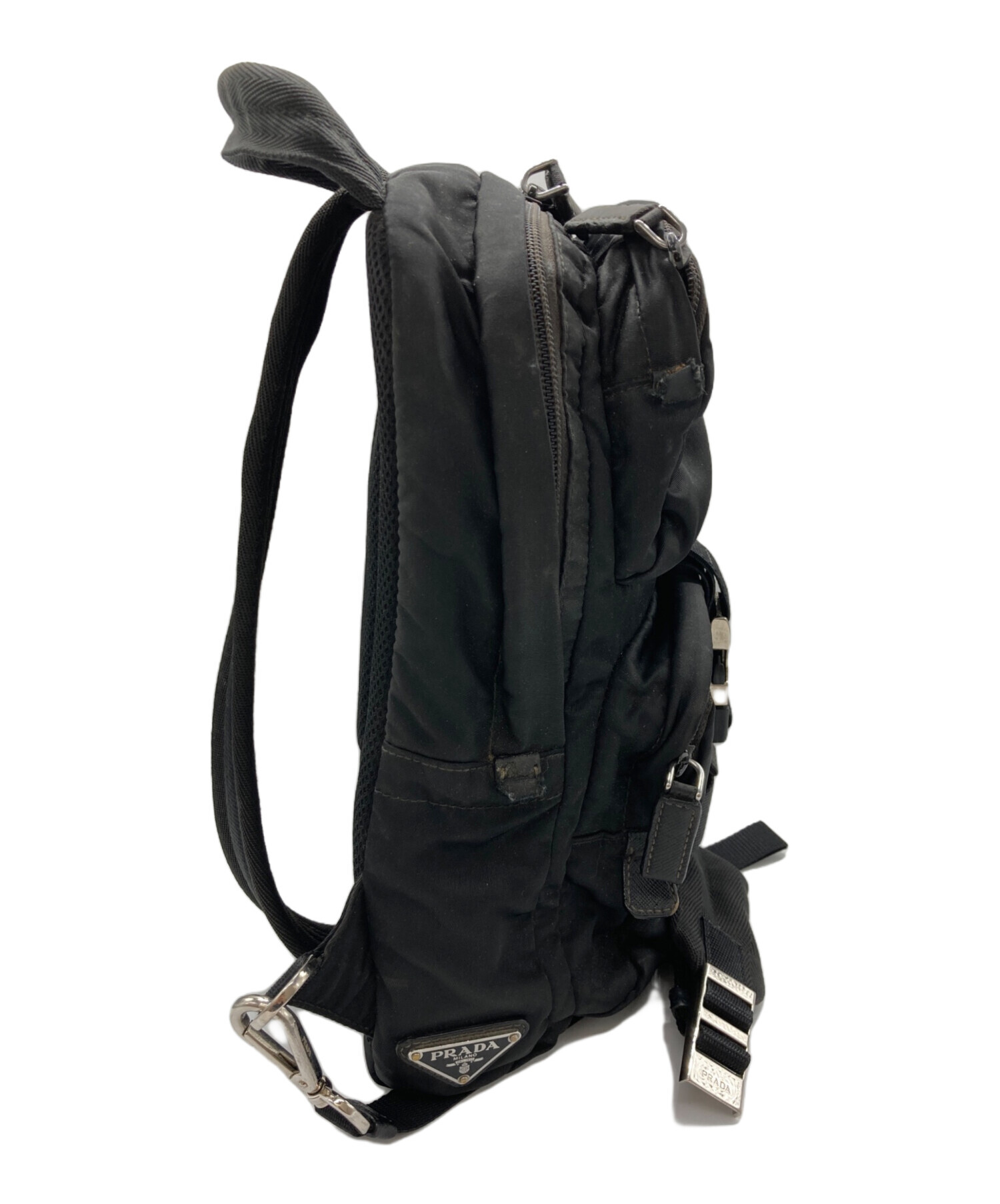 中古・古着通販】PRADA (プラダ) ナイロンボディバッグ ブラック