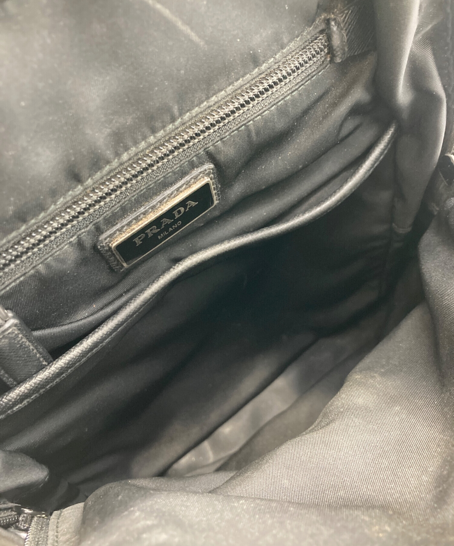 中古・古着通販】PRADA (プラダ) ナイロンボディバッグ ブラック