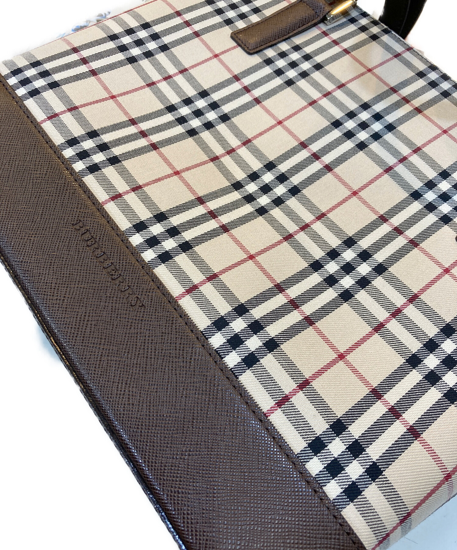 中古・古着通販】BURBERRY (バーバリー) ノヴァチェックトートバッグ