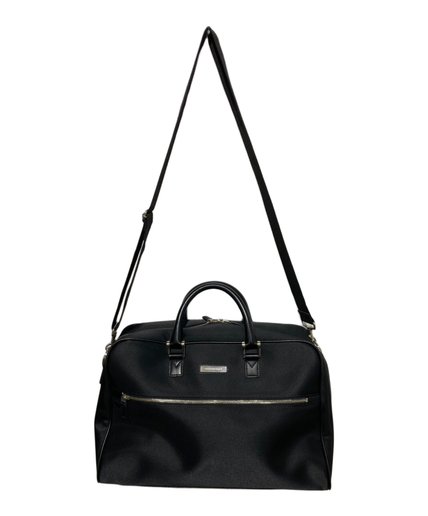 中古・古着通販】BURBERRY (バーバリー) ミニボストンバッグ ブラック