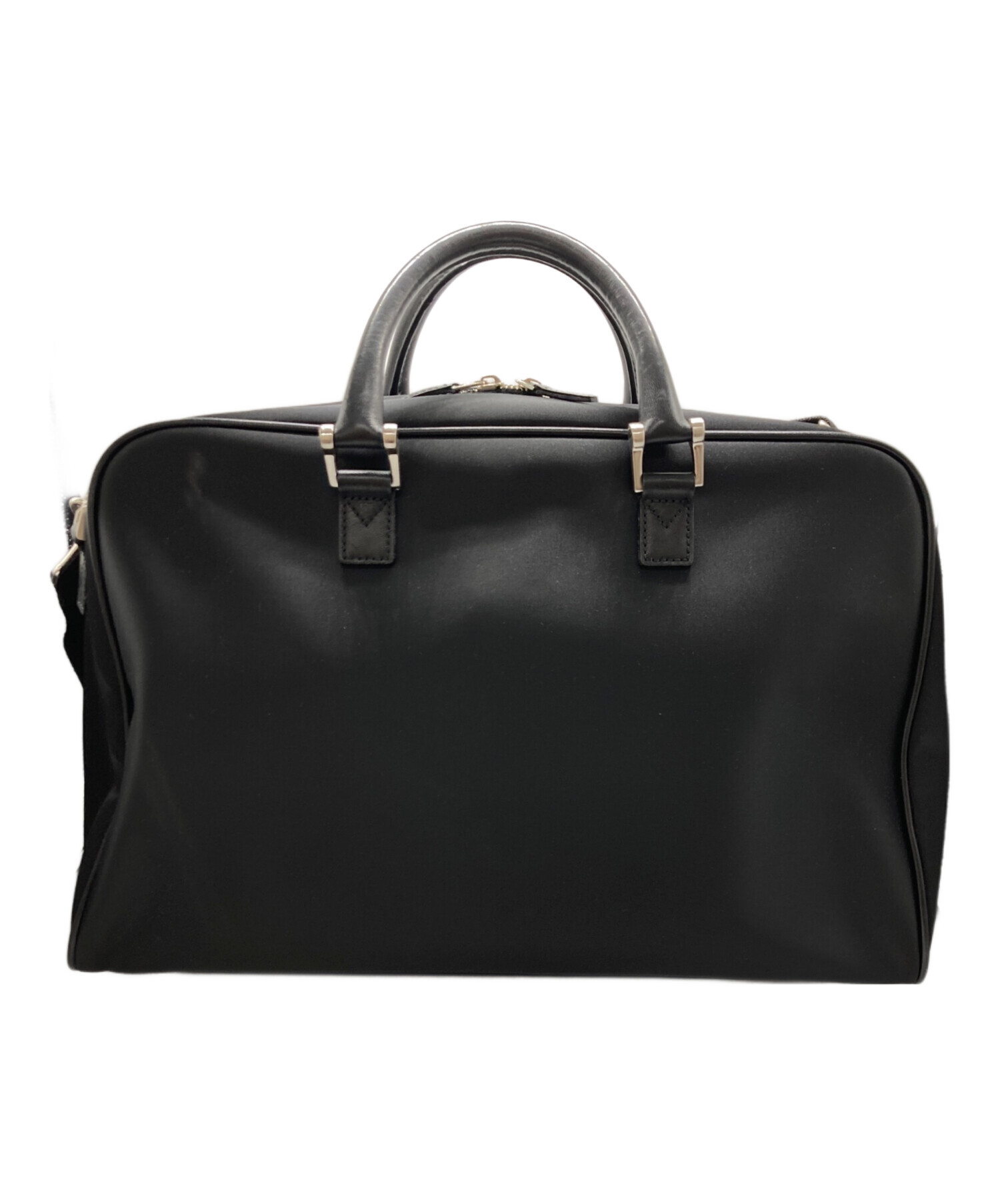 中古・古着通販】BURBERRY (バーバリー) ミニボストンバッグ ブラック