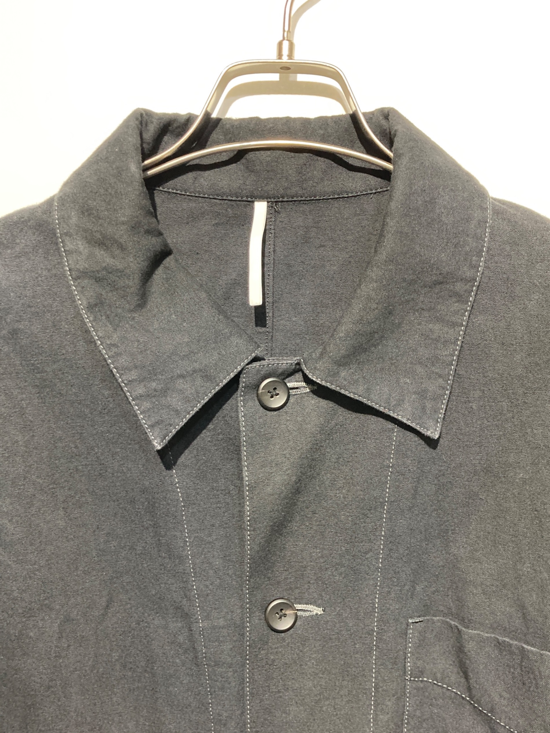 中古・古着通販】SUS-SOUS (シュス) リネン混カバーオール ブラック