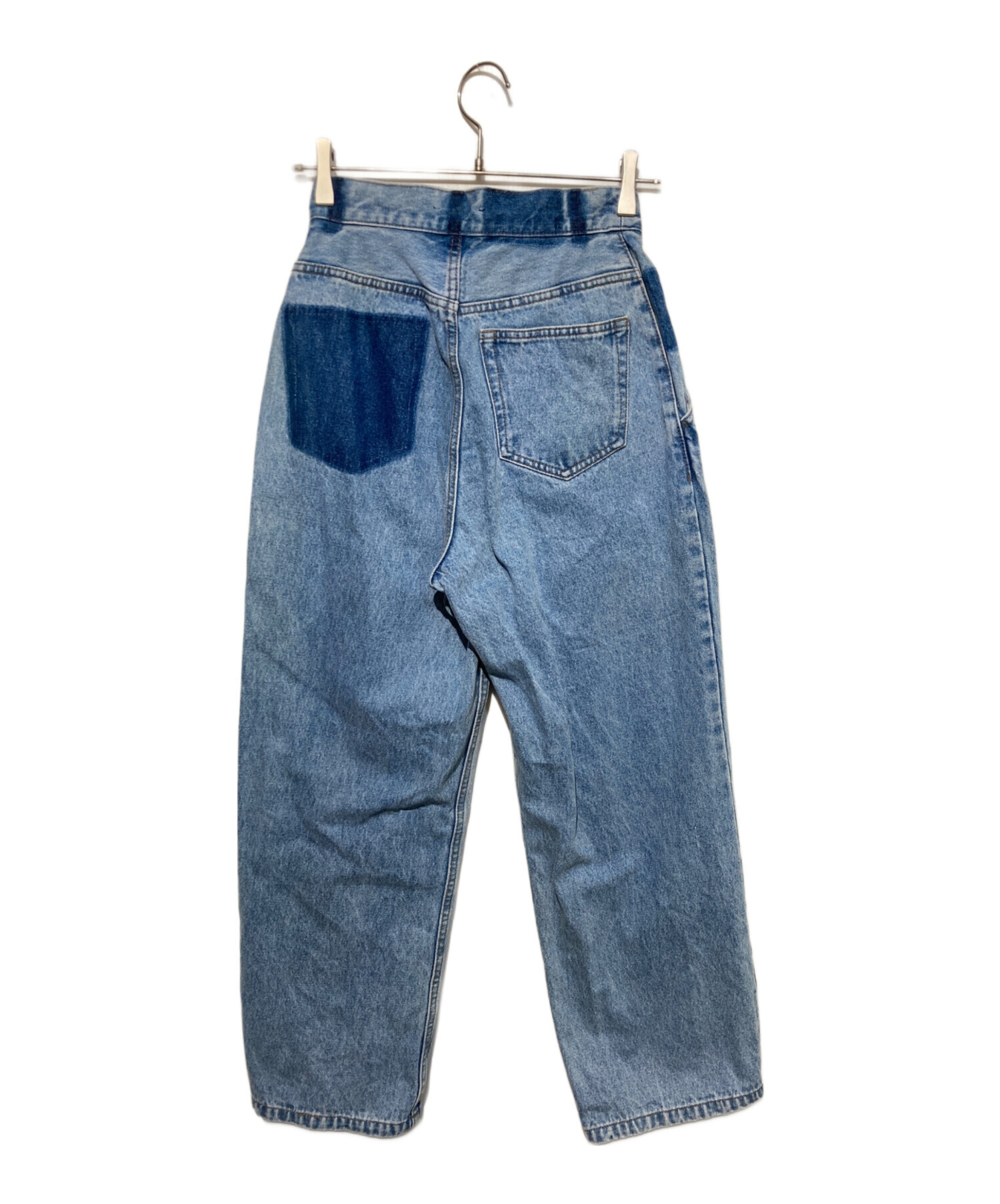 中古・古着通販】AMERI (アメリ) WRAP DENIM WIDE PANTS インディゴ