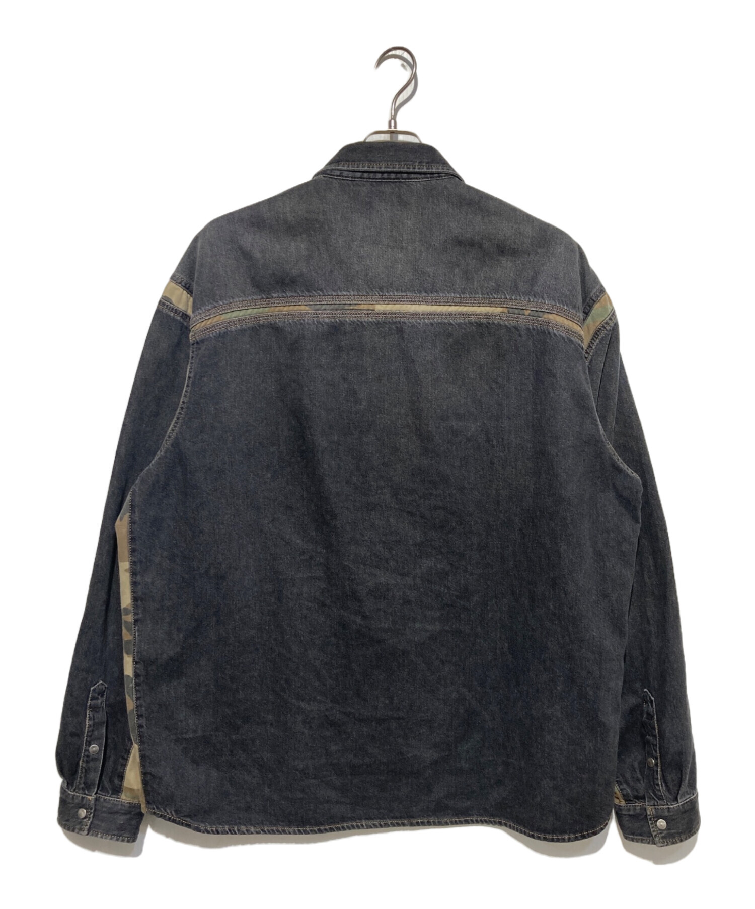 中古・古着通販】DIESEL (ディーゼル) D-HOR-FS デニムシャツ ブラック