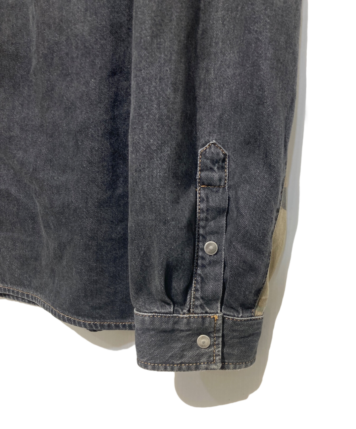中古・古着通販】DIESEL (ディーゼル) D-HOR-FS デニムシャツ ブラック