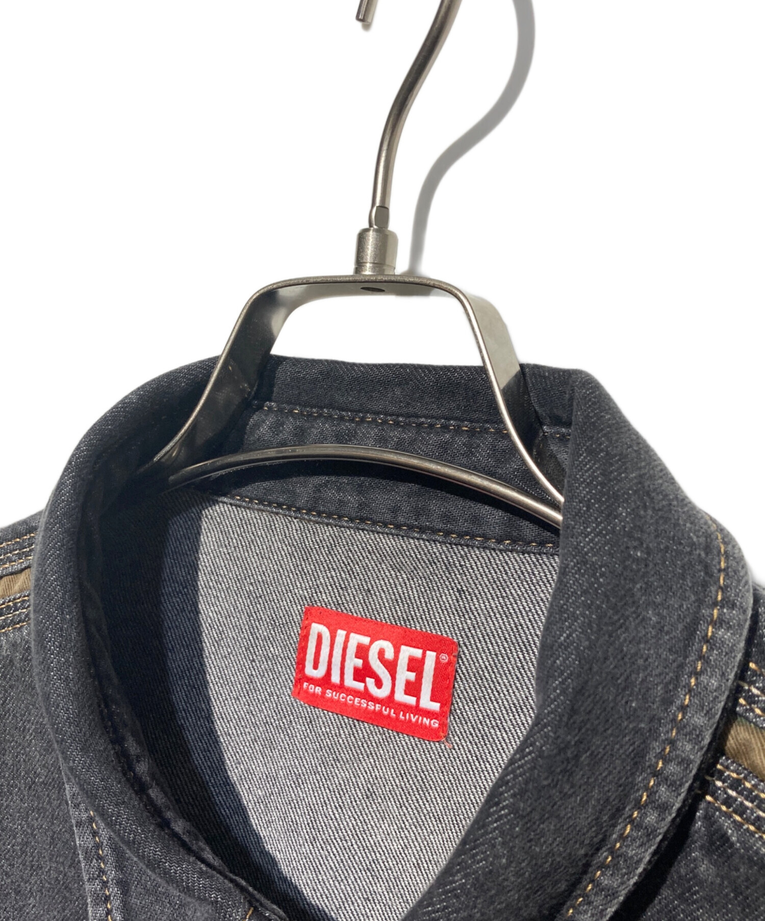中古・古着通販】DIESEL (ディーゼル) D-HOR-FS デニムシャツ ブラック