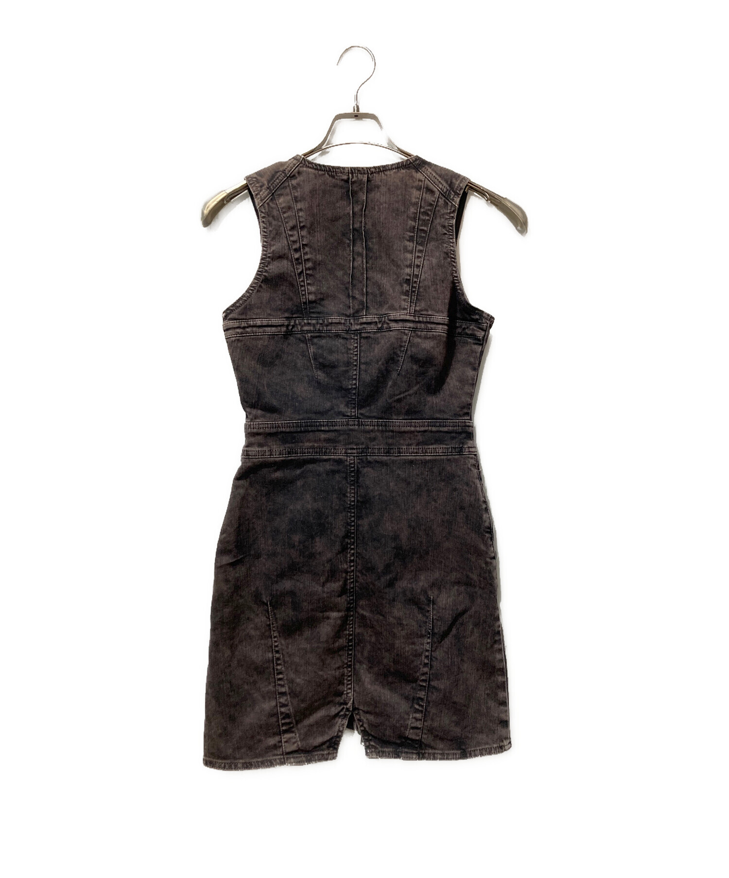 中古・古着通販】DIESEL (ディーゼル) ジップアップデニムワンピ－ス