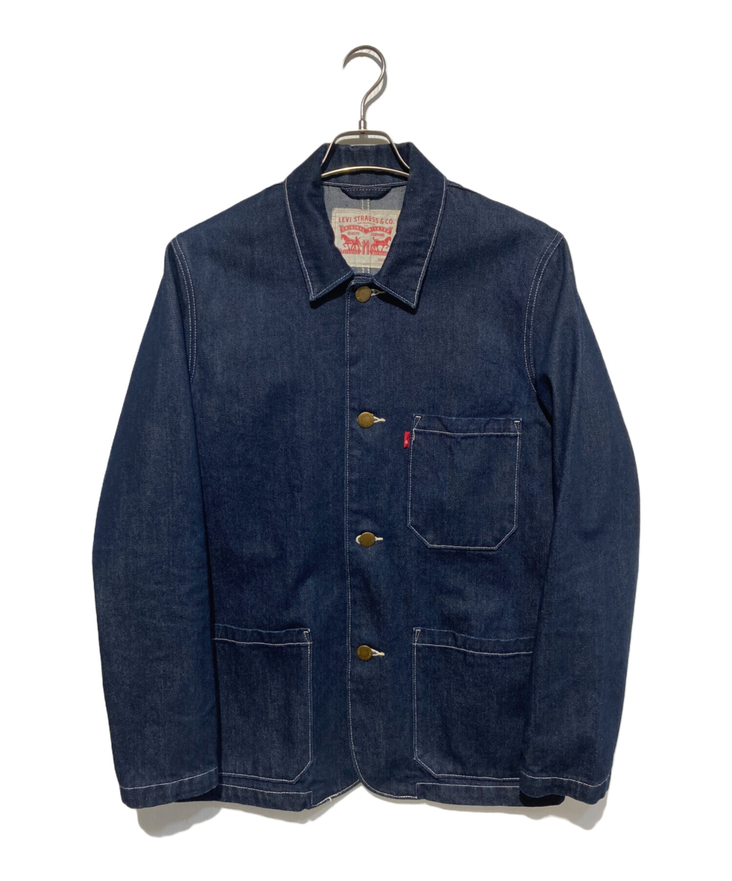 中古・古着通販】LEVI'S (リーバイス) デニムカバーオール インディゴ 中古・古着通販】LEVI'S (リーバイス) デニムカバーオール インディゴ