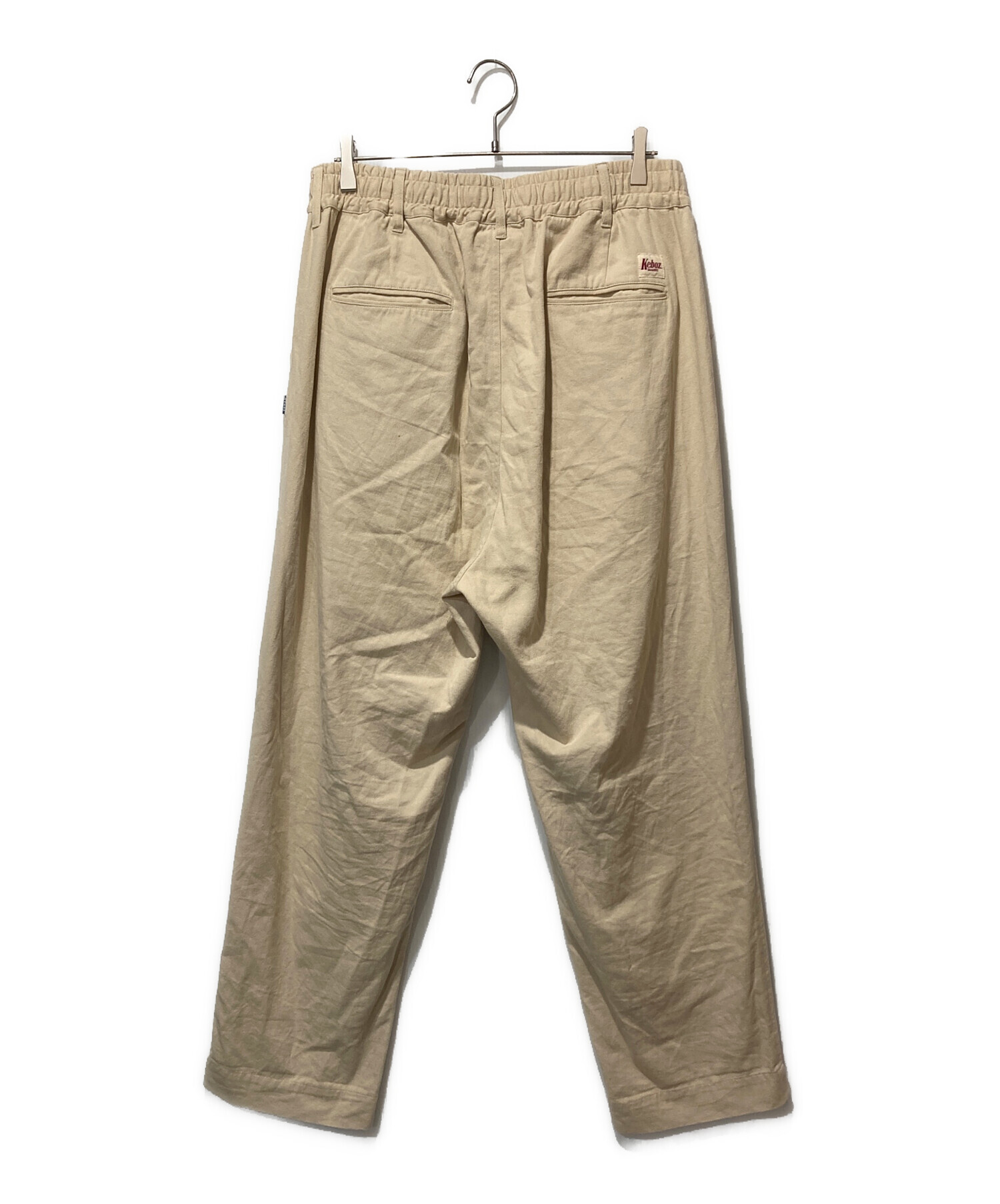 中古・古着通販】KEBOZ (ケボズ) イージーパンツ ベージュ サイズ:XL