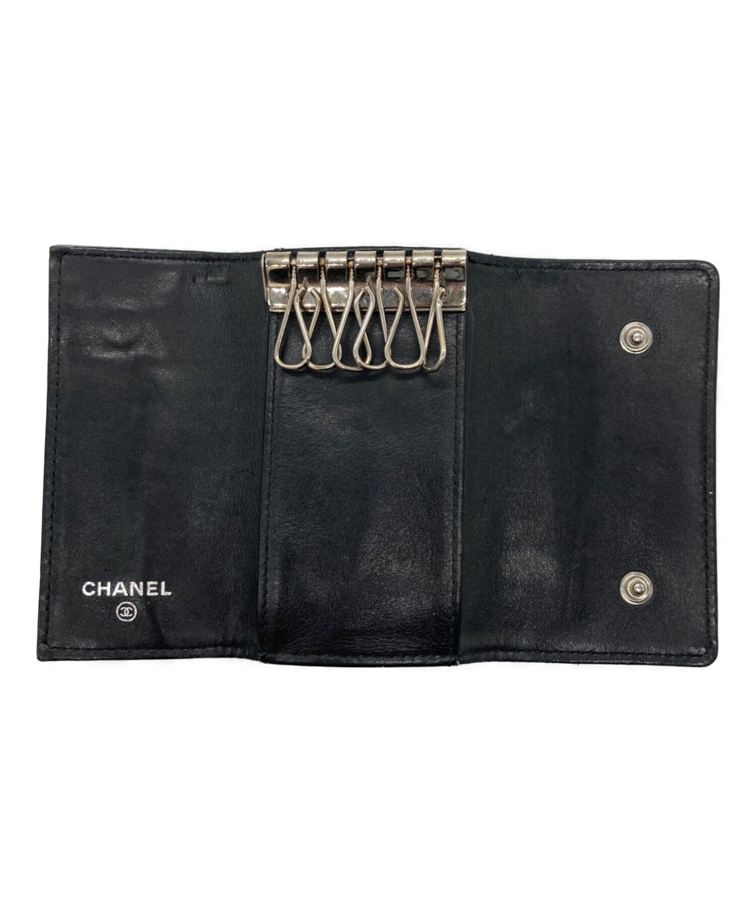 中古・古着通販】CHANEL (シャネル) キャビアスキン6連キーケース