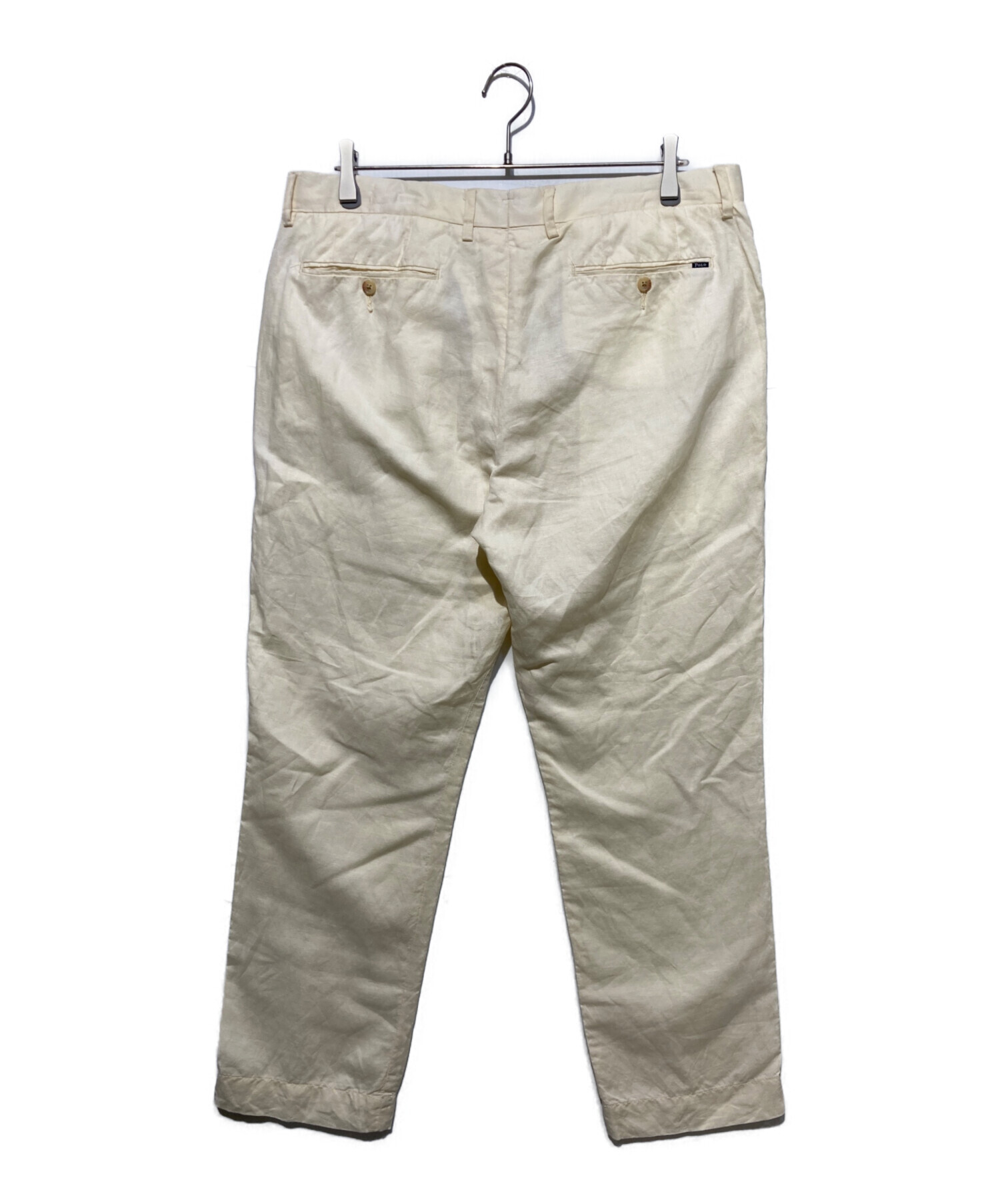 POLO by Ralph Laurenリネン混カーゴ32/30 ベージュ チノ 中古・古着通販】POLO RALPH LAUREN (ポロ・ラルフローレン) リネン混