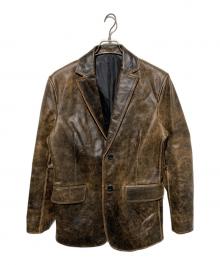 美品 3L✨Wind Armor ラムレザーテーラードジャケット ダークブラウン Wind Armor】ブランド・古着のネット通販【TREFAC FASHION】