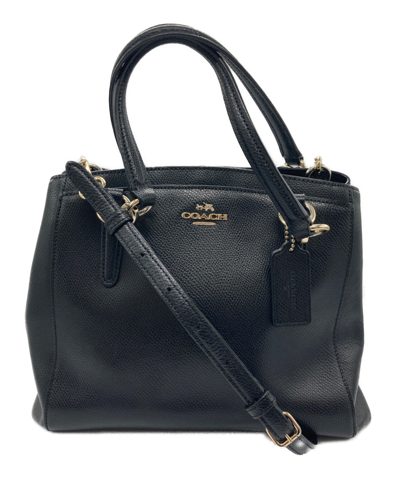 中古・古着通販】COACH (コーチ) 2WAYバッグ ブラック｜ブランド・古着 