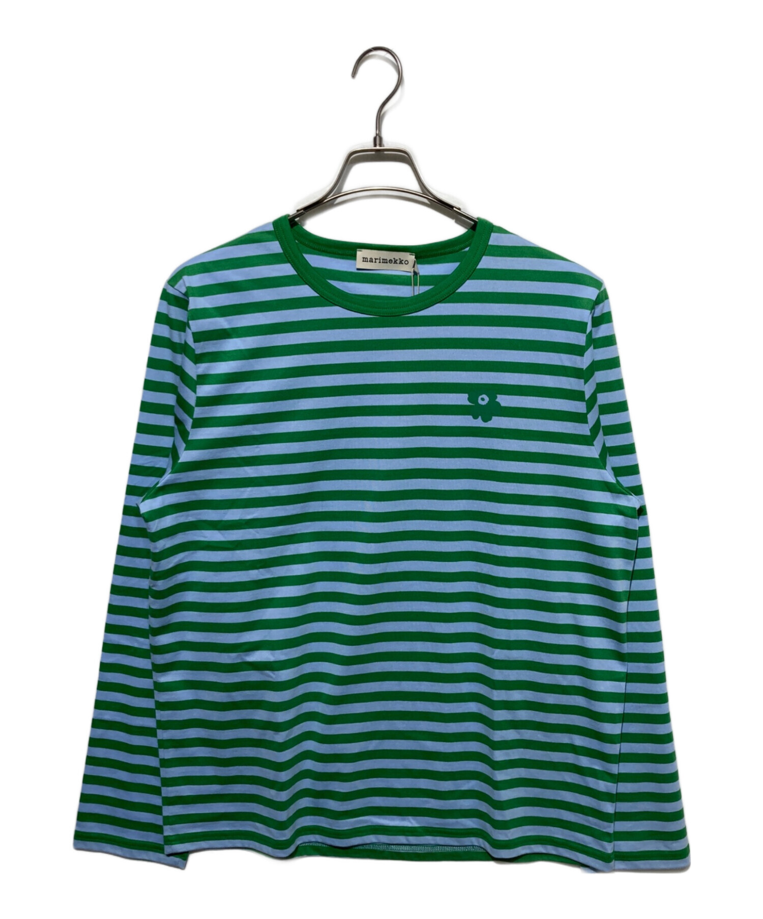 中古・古着通販】marimekko (マリメッコ) ボーダーカットソー ブルー 