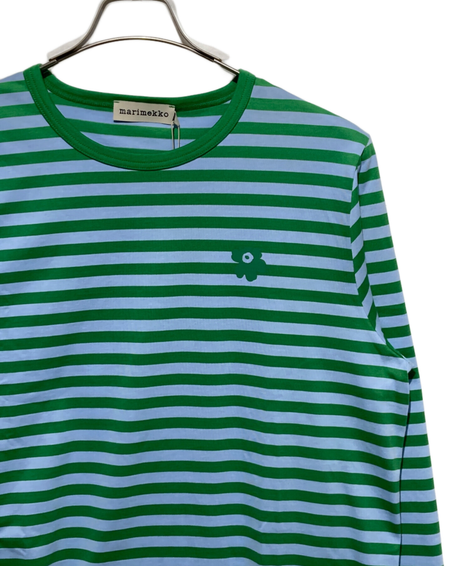 中古・古着通販】marimekko (マリメッコ) ボーダーカットソー ブルー 