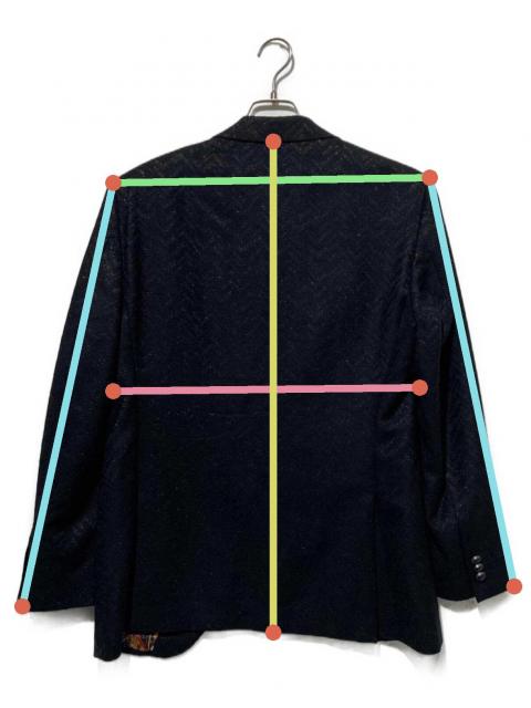 中古・古着通販】ETRO (エトロ) テーラードジャケット ブラック サイズ