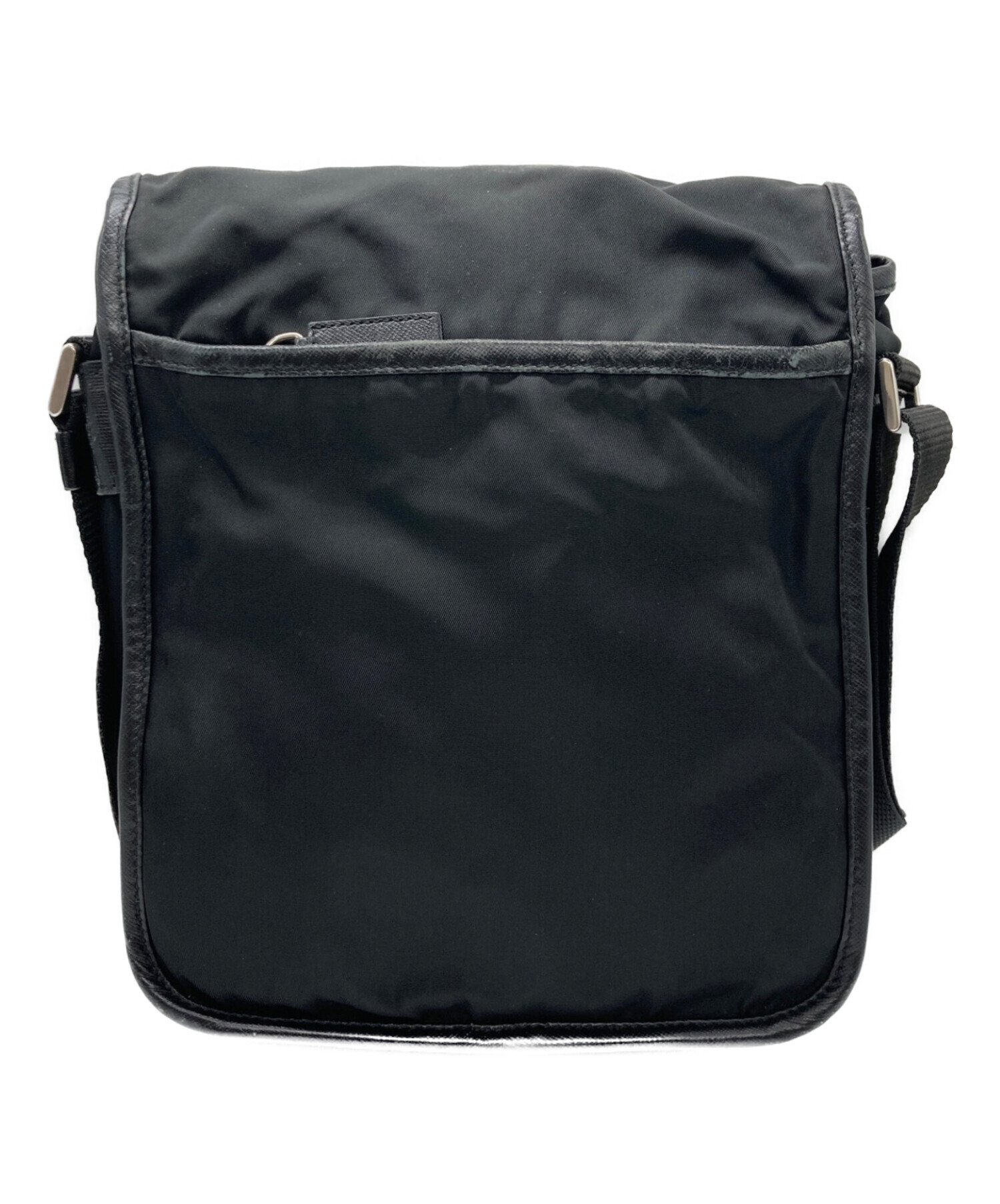 PRADA 黒 ナイロン ショルダーバッグ 正規品。 中古・古着通販】PRADA (プラダ) ナイロンショルダーバッグ ブラック