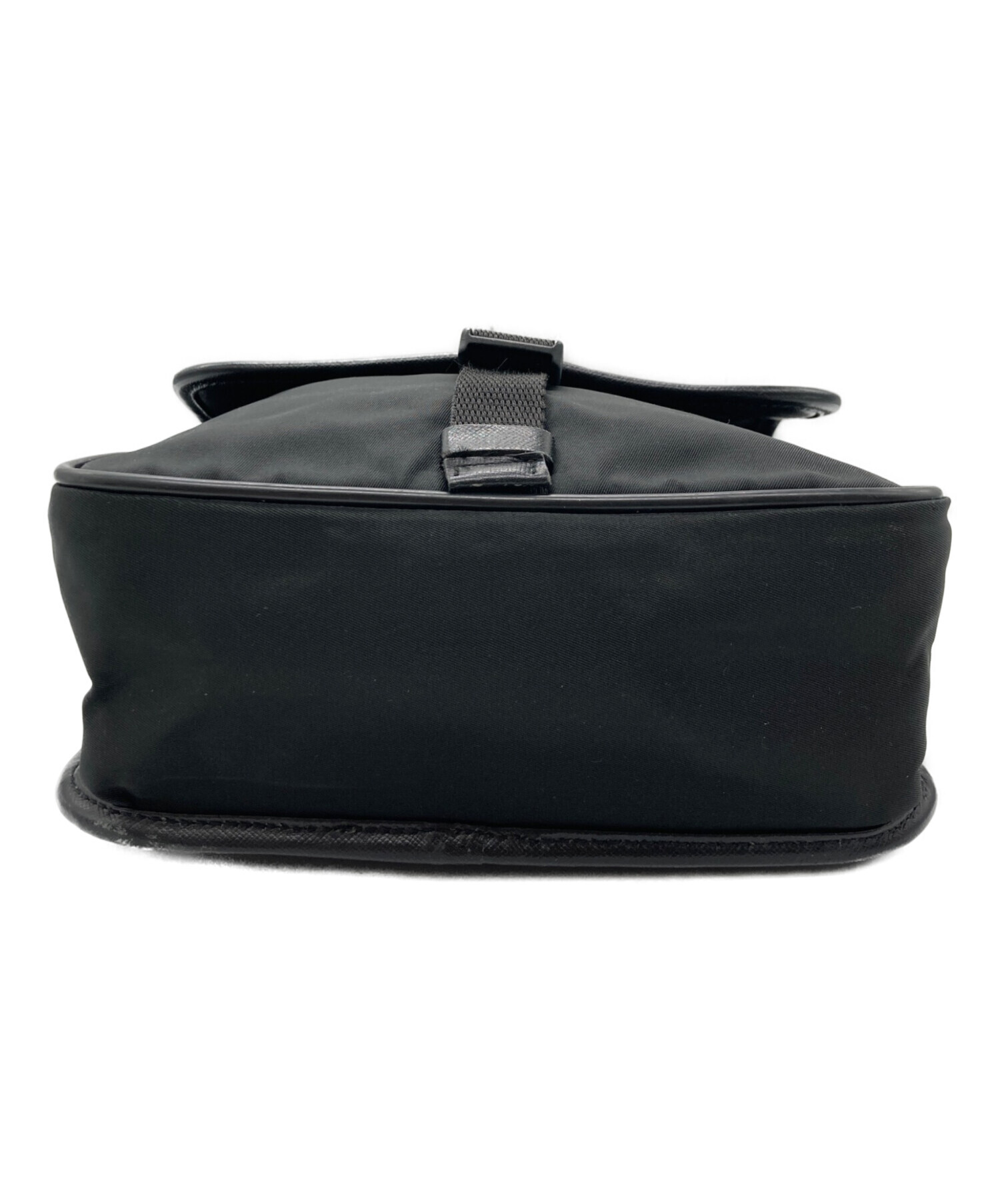 中古・古着通販】PRADA (プラダ) ナイロンショルダーバッグ ブラック