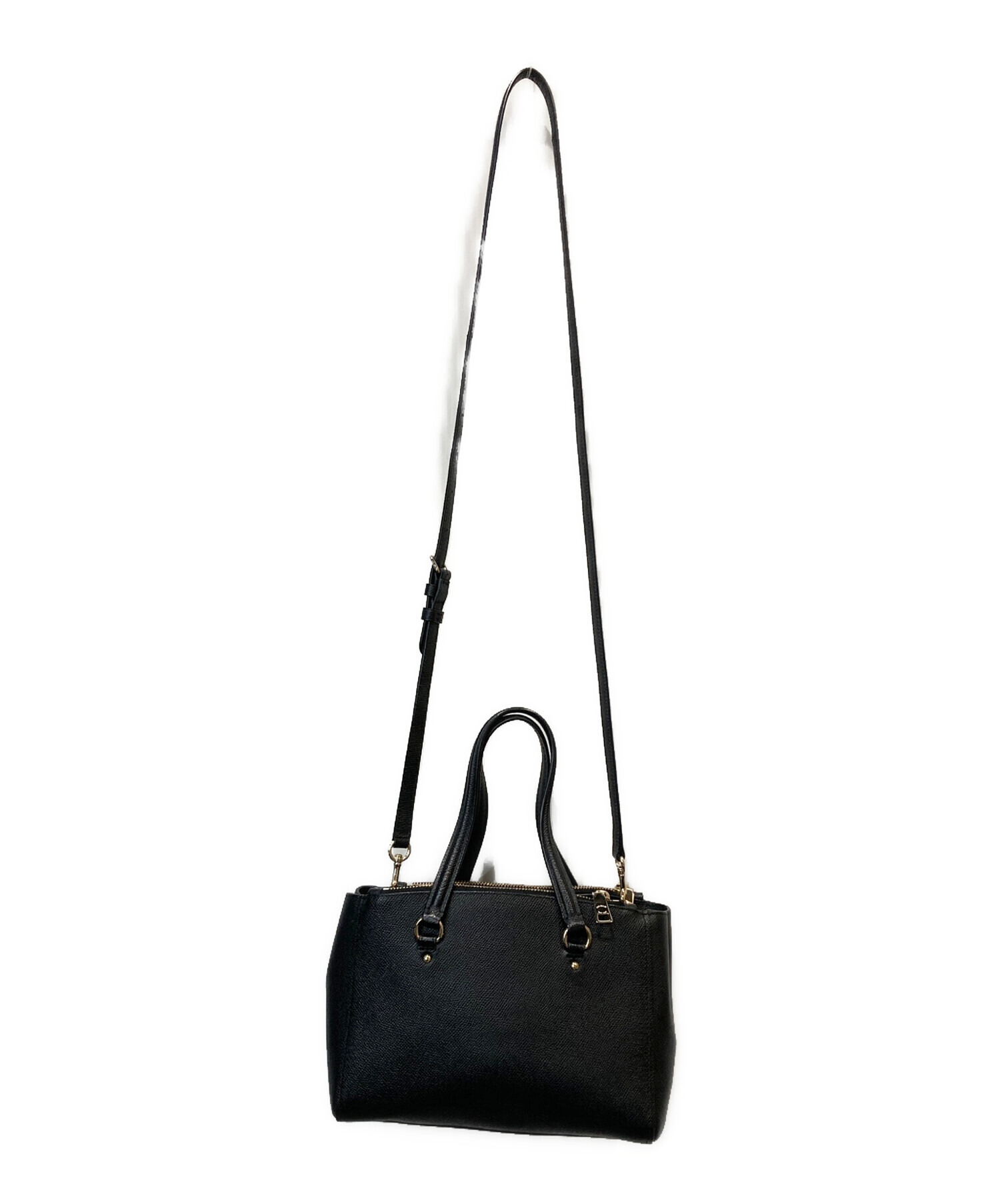 コーチCOACHショルダーバッグ　ハンドバッグ　2way 現行品　値下げ⭕️ 中古・古着通販】COACH (コーチ) 2WAYショルダーバッグ ブラック