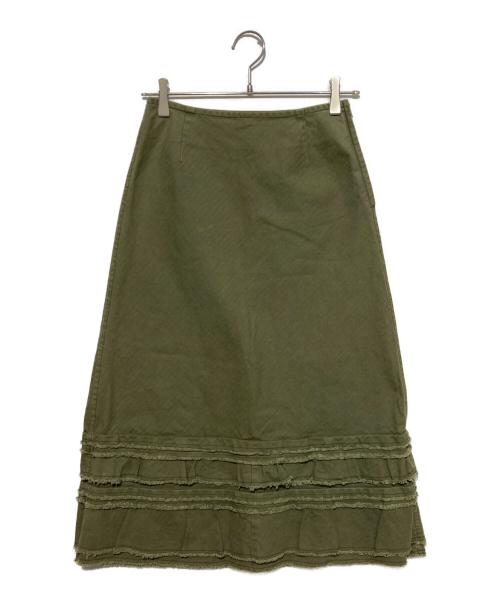 トリココムデギャルソン　オリーブグリーン スカート　S 中古・古着通販】tricot COMME des GARCONS (トリココムデギャルソン