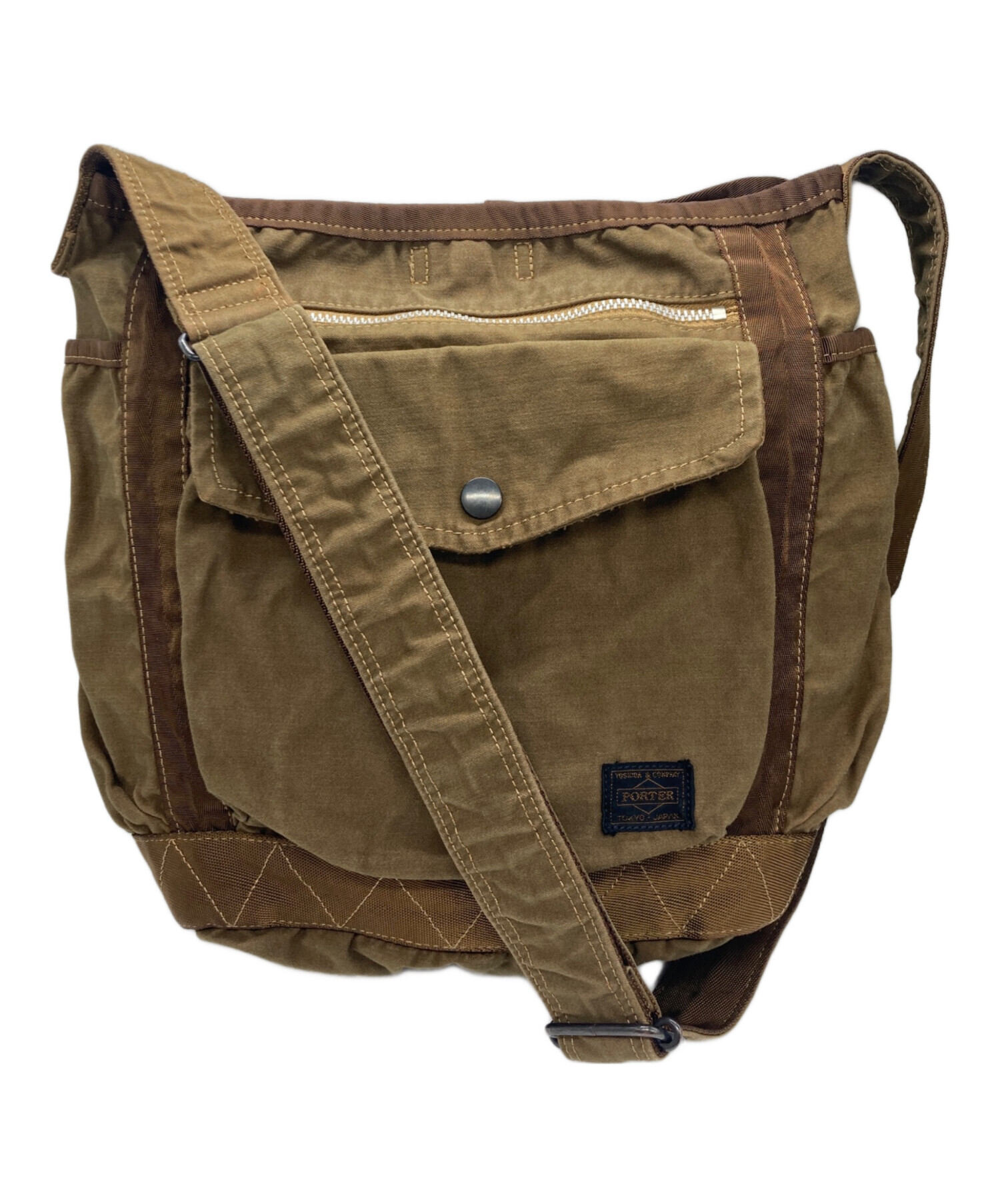 中古・古着通販】PORTER (ポーター) CRAG SHOULDER BAG(S) ブラウン