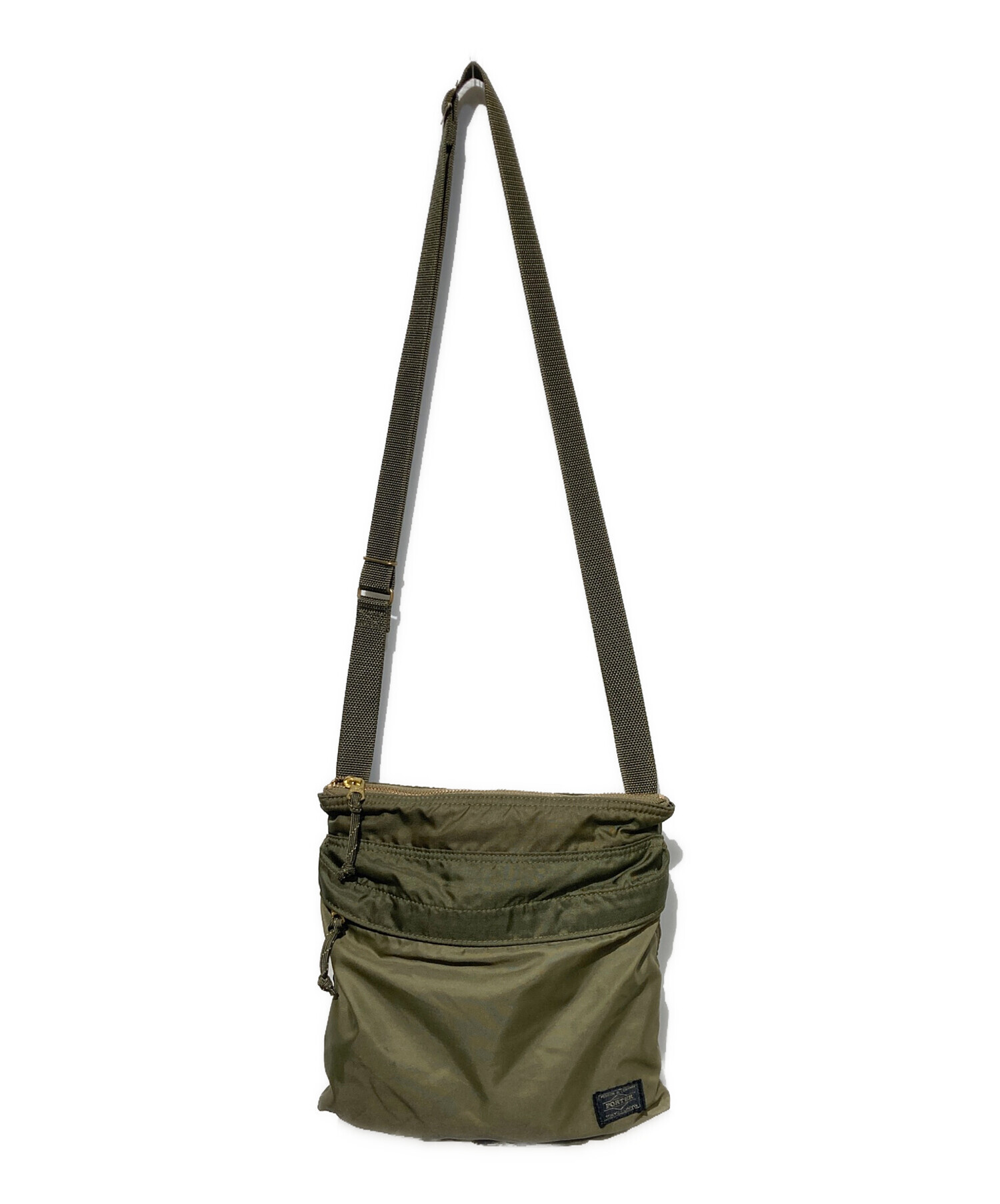 PORTER ポーター カーキ　ショルダー 中古・古着通販】PORTER (ポーター) ショルダーバッグ カーキ