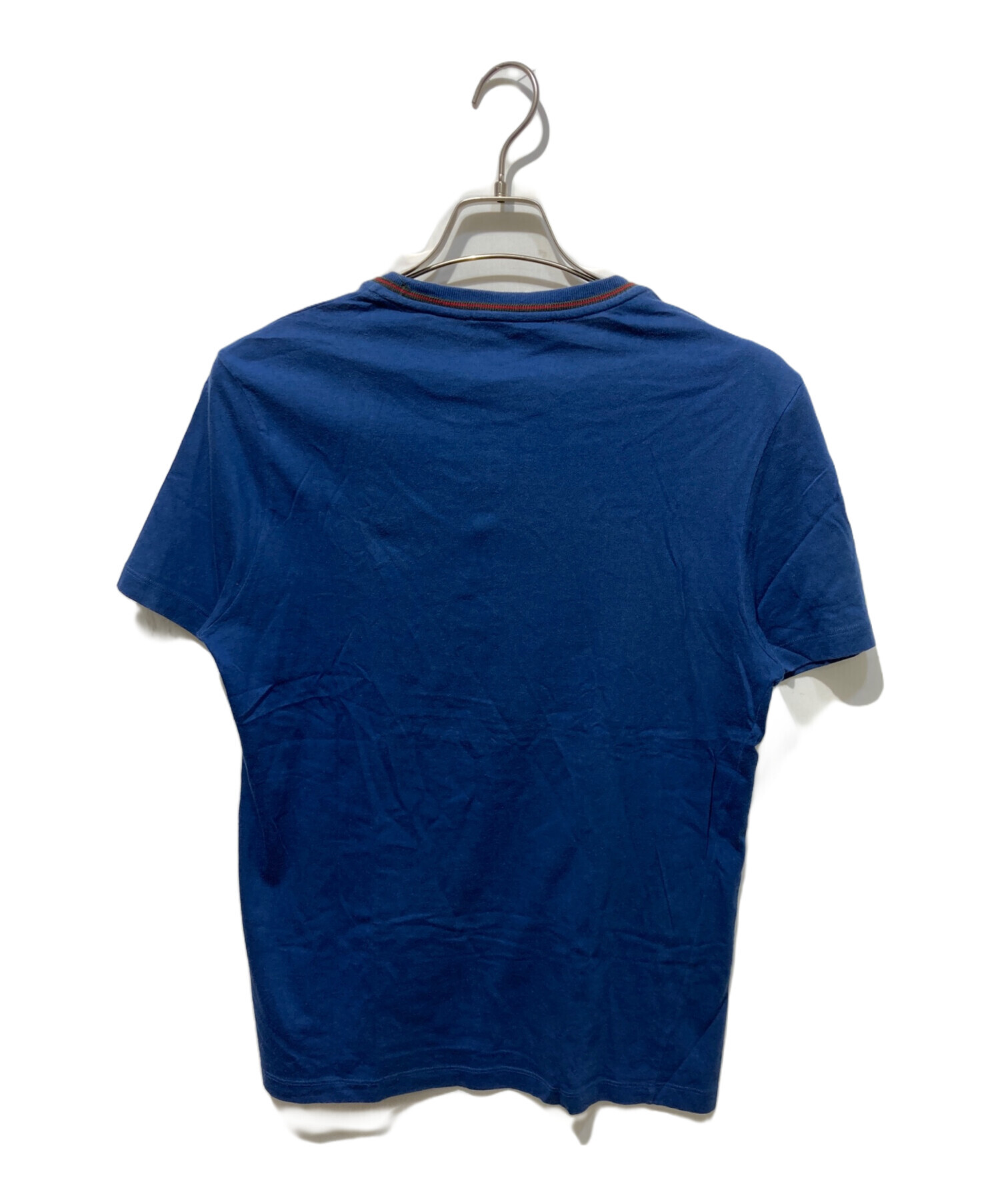 中古・古着通販】GUCCI (グッチ) ロゴワッペンtシャツ ブルー サイズ:S 