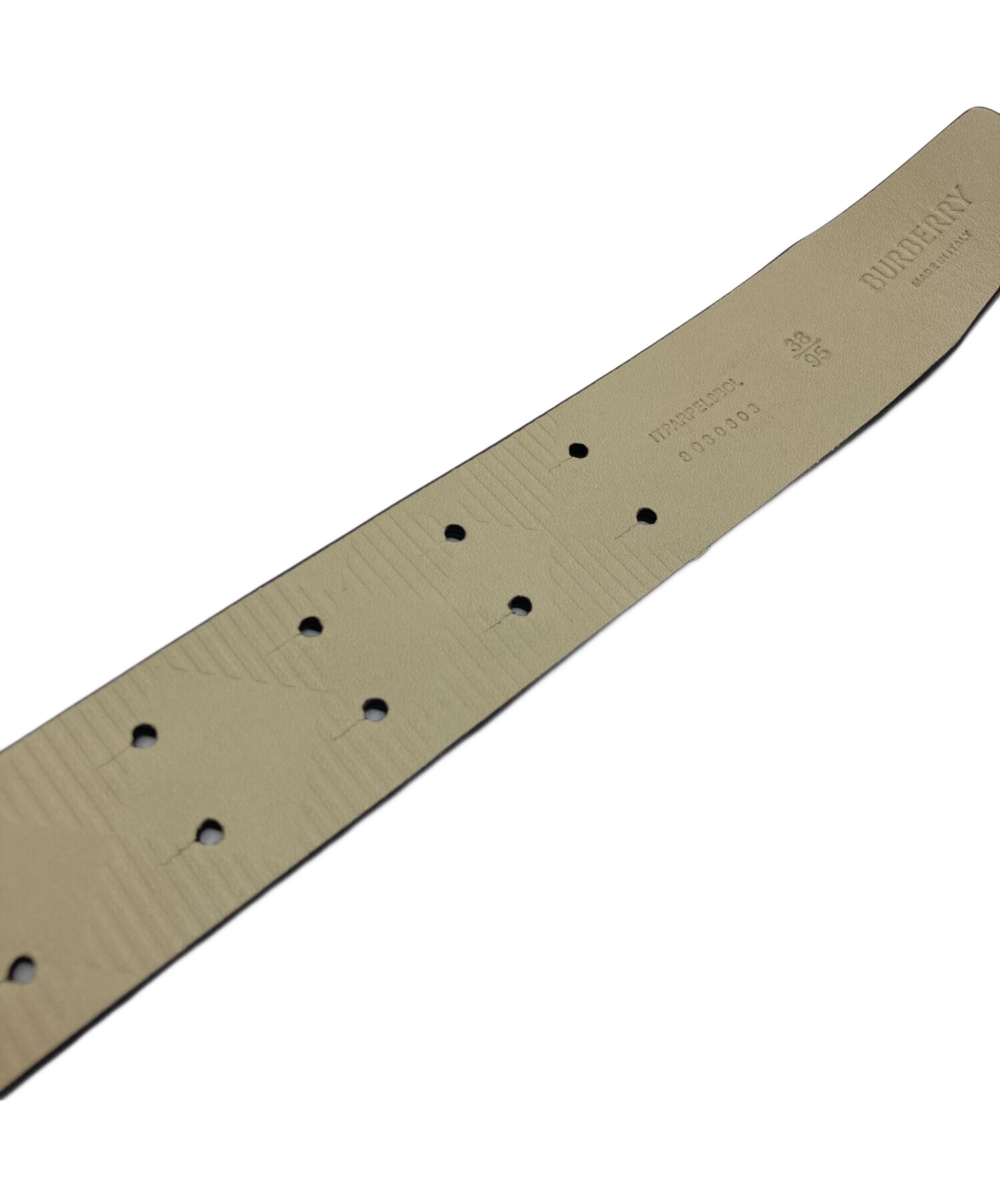 中古・古着通販】BURBERRY (バーバリー) レザーベルト ブラック サイズ