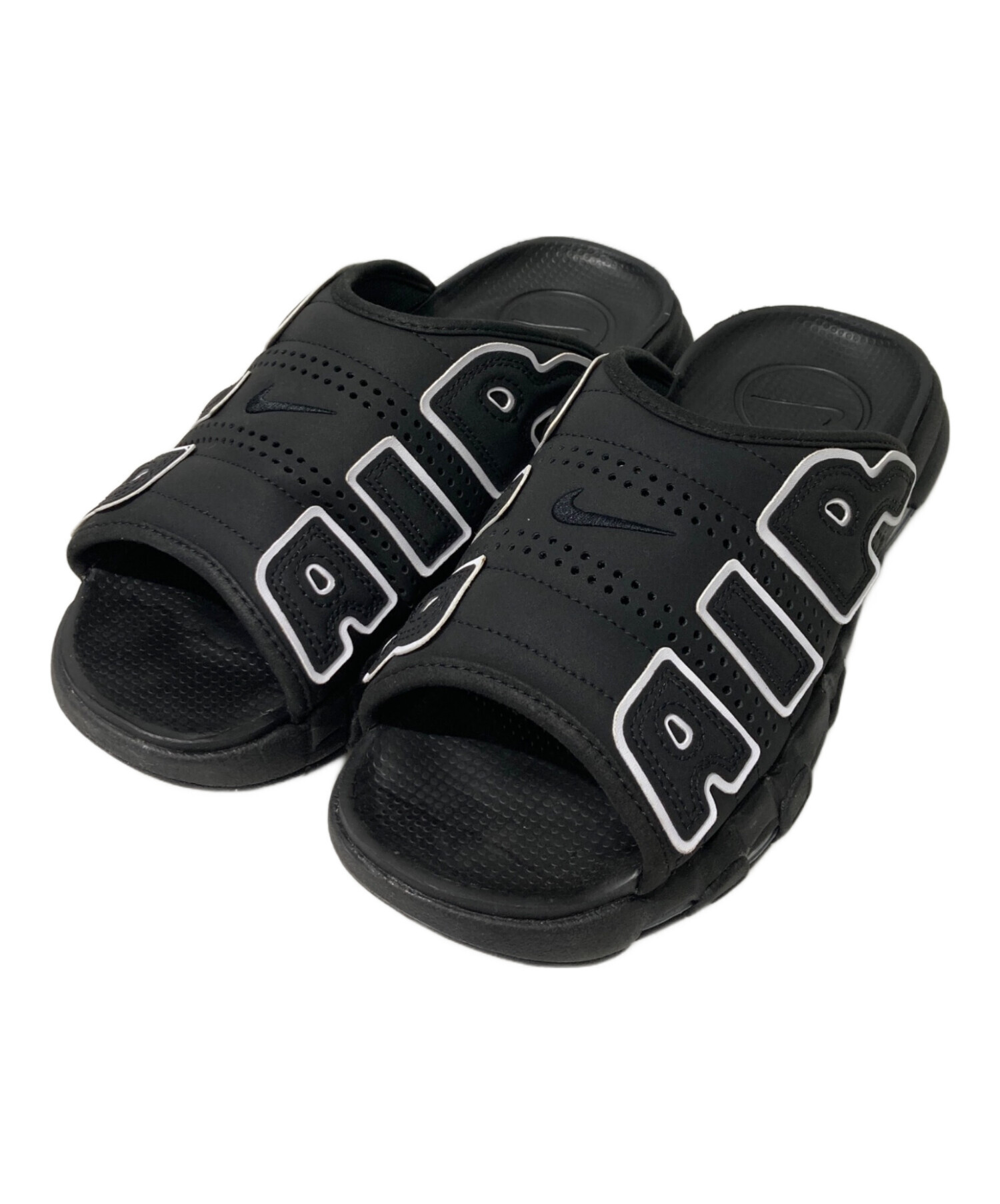 中古・古着通販】NIKE (ナイキ) Air More Uptempo Slide ブラック