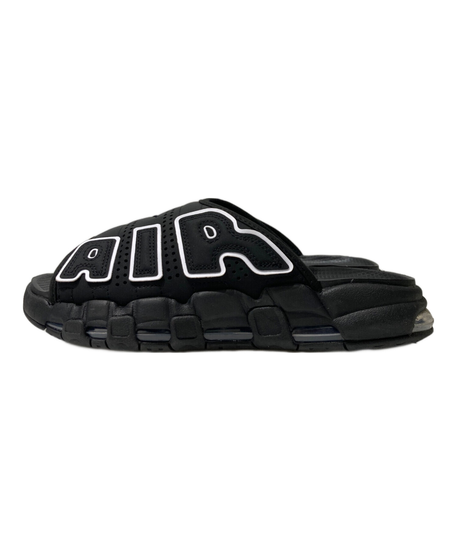 中古・古着通販】NIKE (ナイキ) Air More Uptempo Slide ブラック