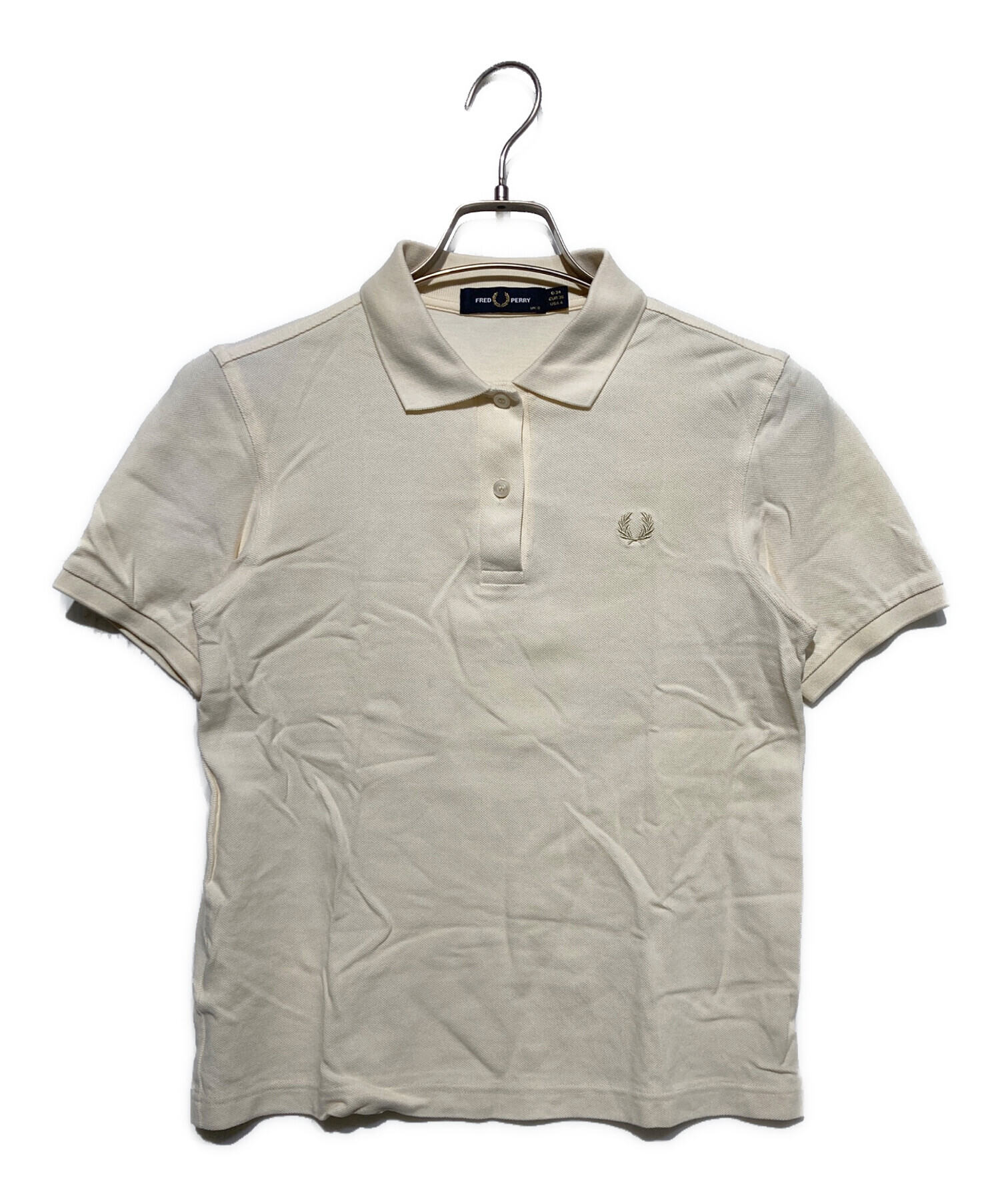 FRED PERRY ポロシャツ ベージュ UK8 Sサイズ相当 新品未使用 中古・古着通販】FRED PERRY (フレッドペリー) ポロシャツ ベージュ