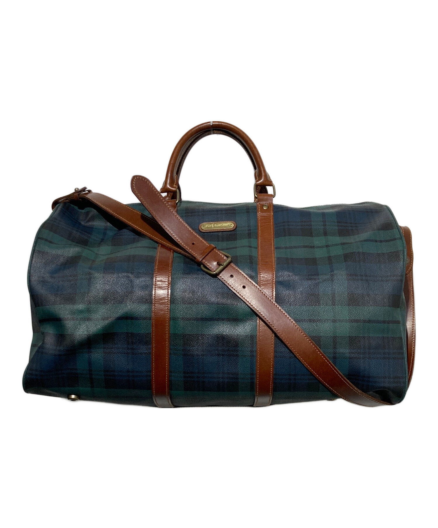 Ralph Lauren ブラックウォッチ ボストンバッグ ヴィンテージ 中古・古着通販】POLO RALPH LAUREN (ポロ・ラルフローレン) ブラック