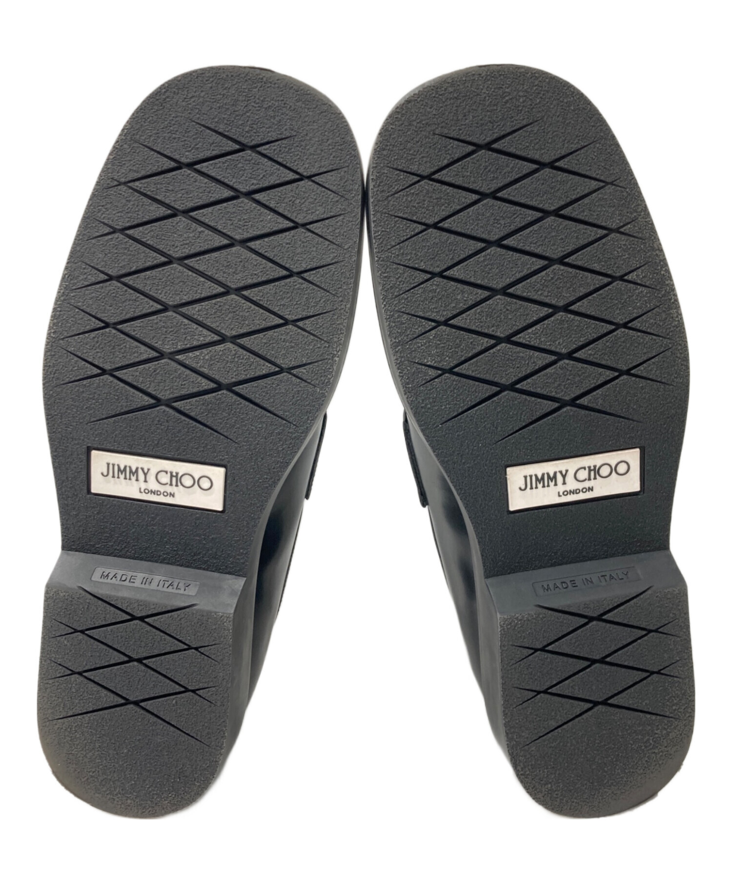 中古・古着通販】JIMMY CHOO (ジミーチュウ) BUFF LOAFER AQO ブラック