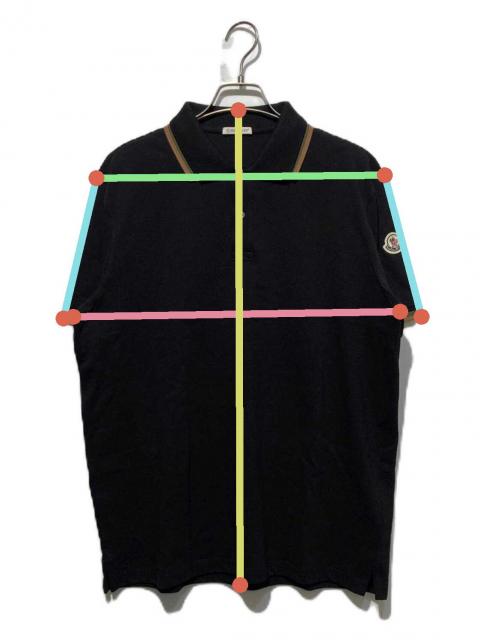 中古・古着通販】MONCLER (モンクレール) SS POLO ポロシャツ ブラック