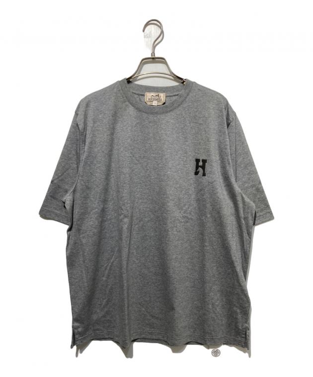 中古・古着通販】HERMES (エルメス) Tシャツ ミニレザーパッチ
